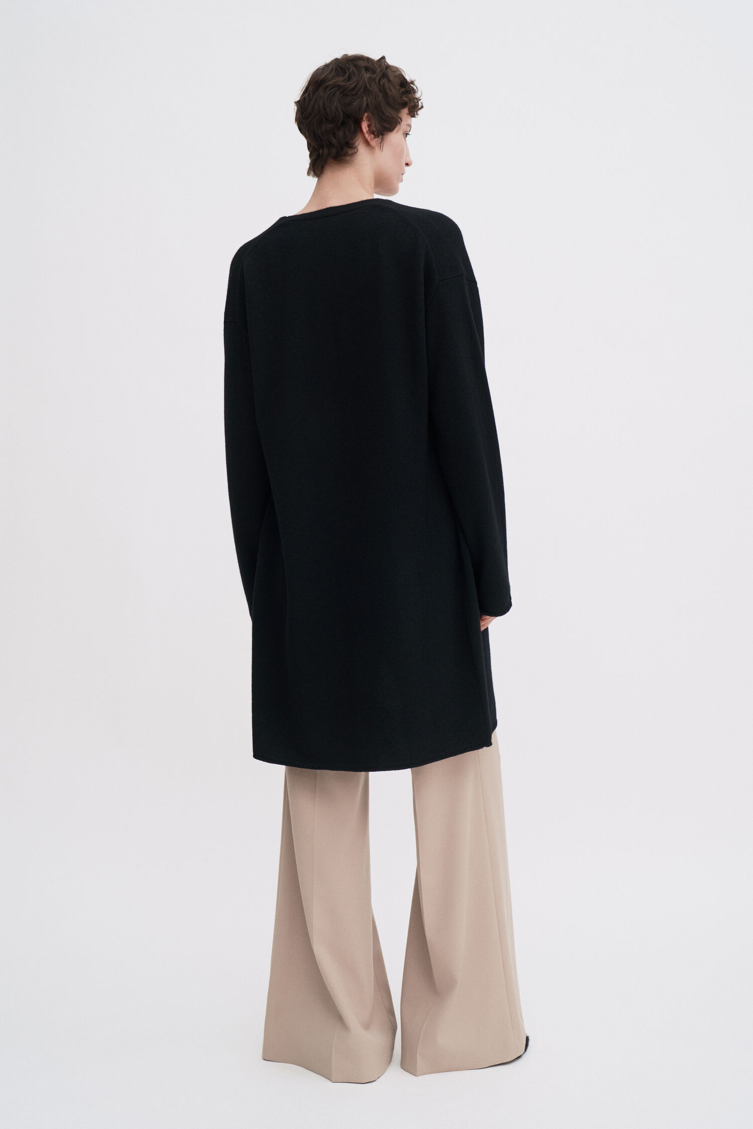 Wool Cashmere Long Cardigan