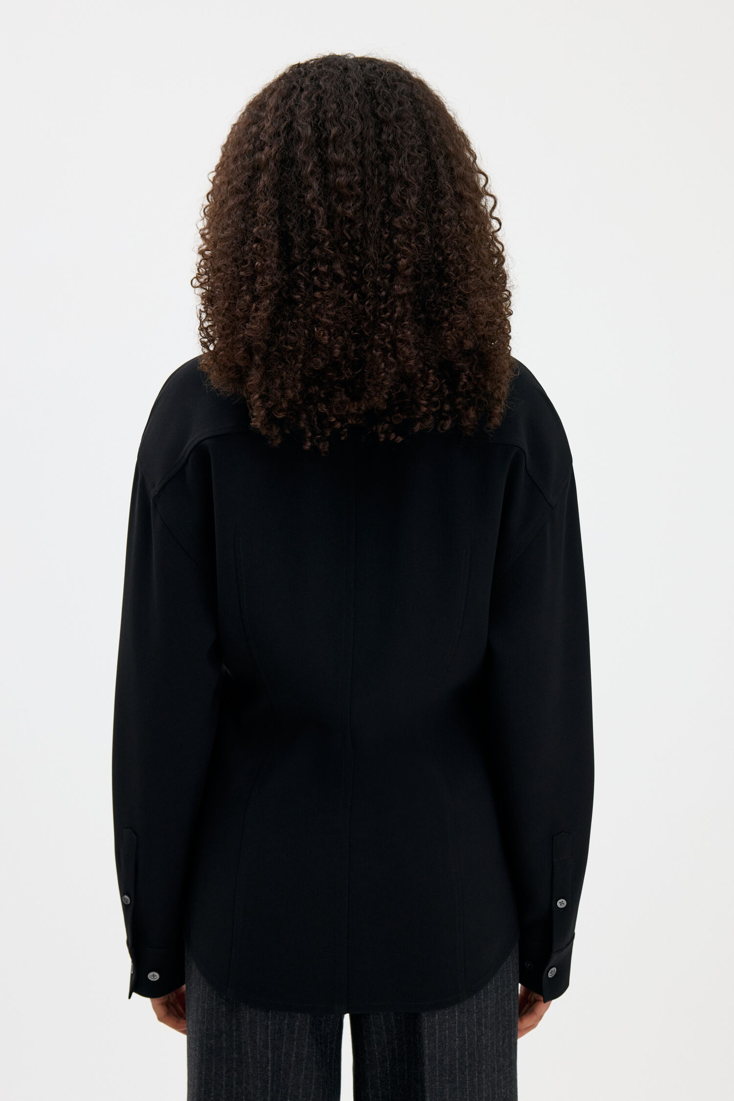 Draped Hourglass Overshirt