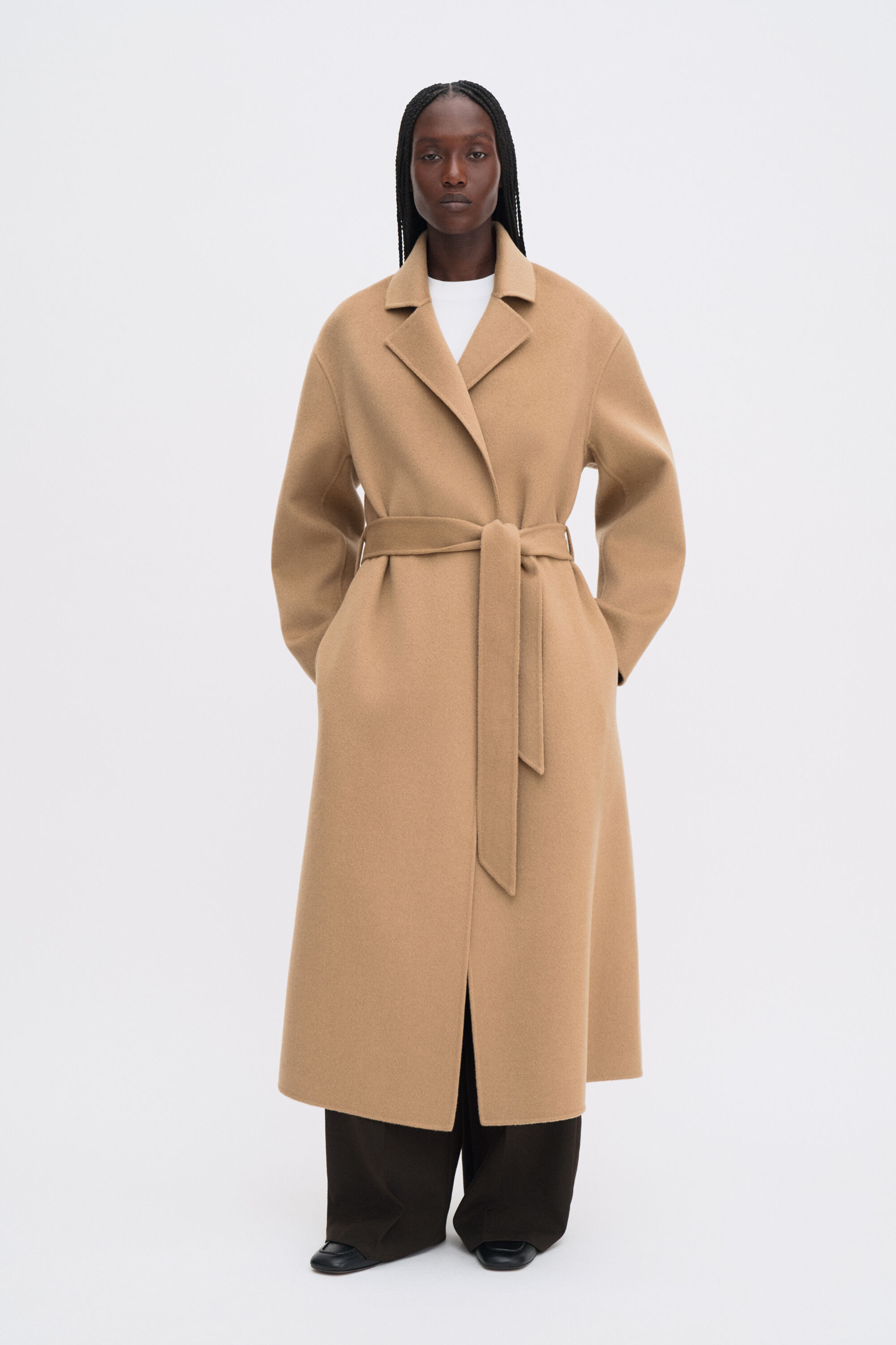 Alyssa Doublé Coat - Dark Camel | FILIPPA K