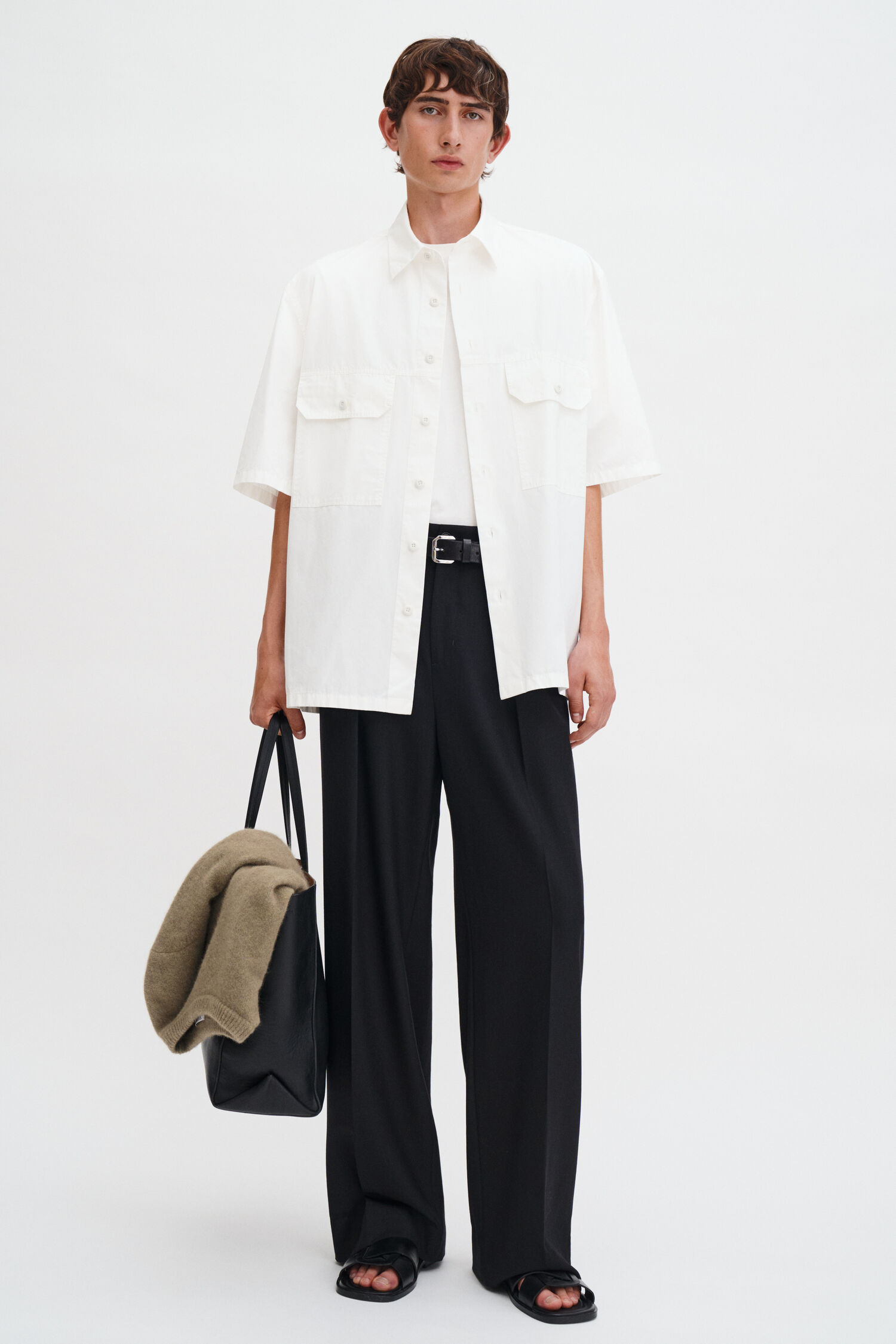 Oversized Washed Cotton Shirt