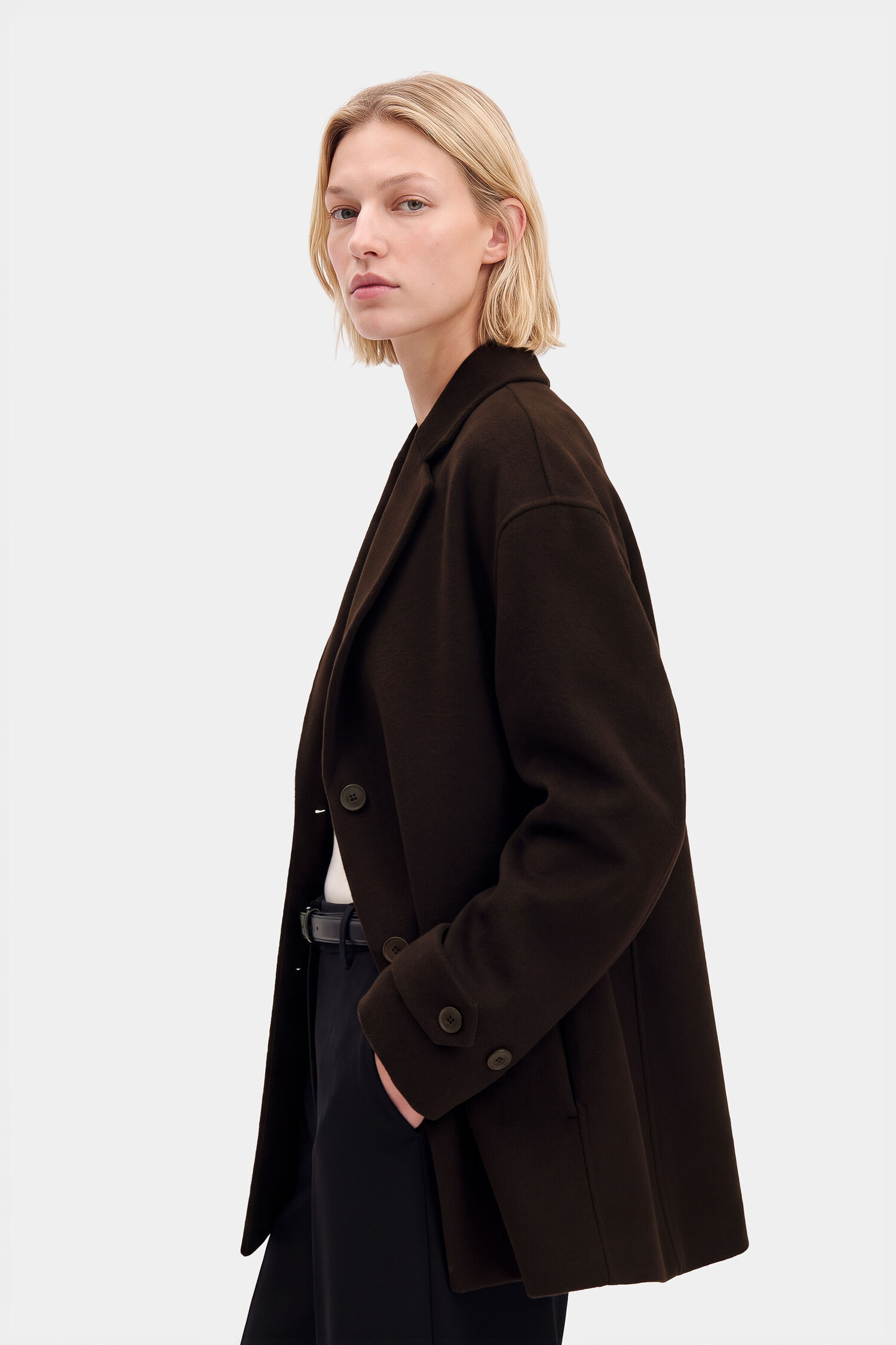 Audrey Wool Doubl&eacute; Jacket