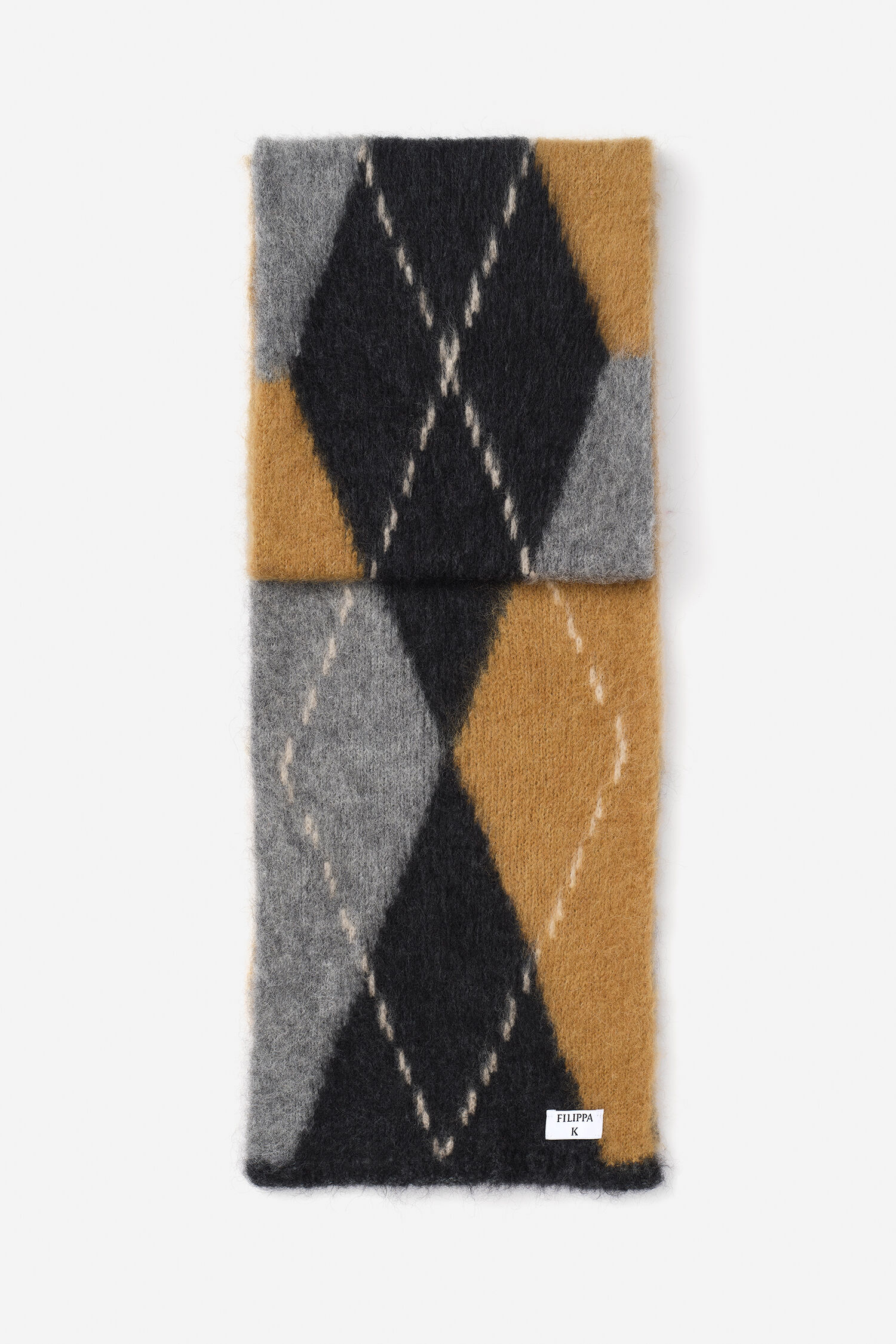 Alpaca Check Scarf
