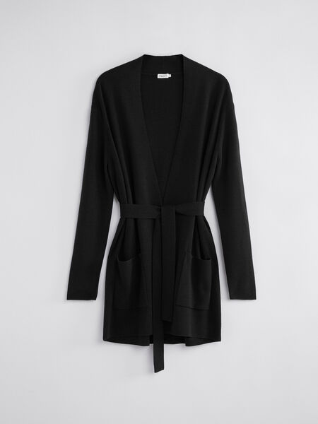 Belted Mid Cardigan