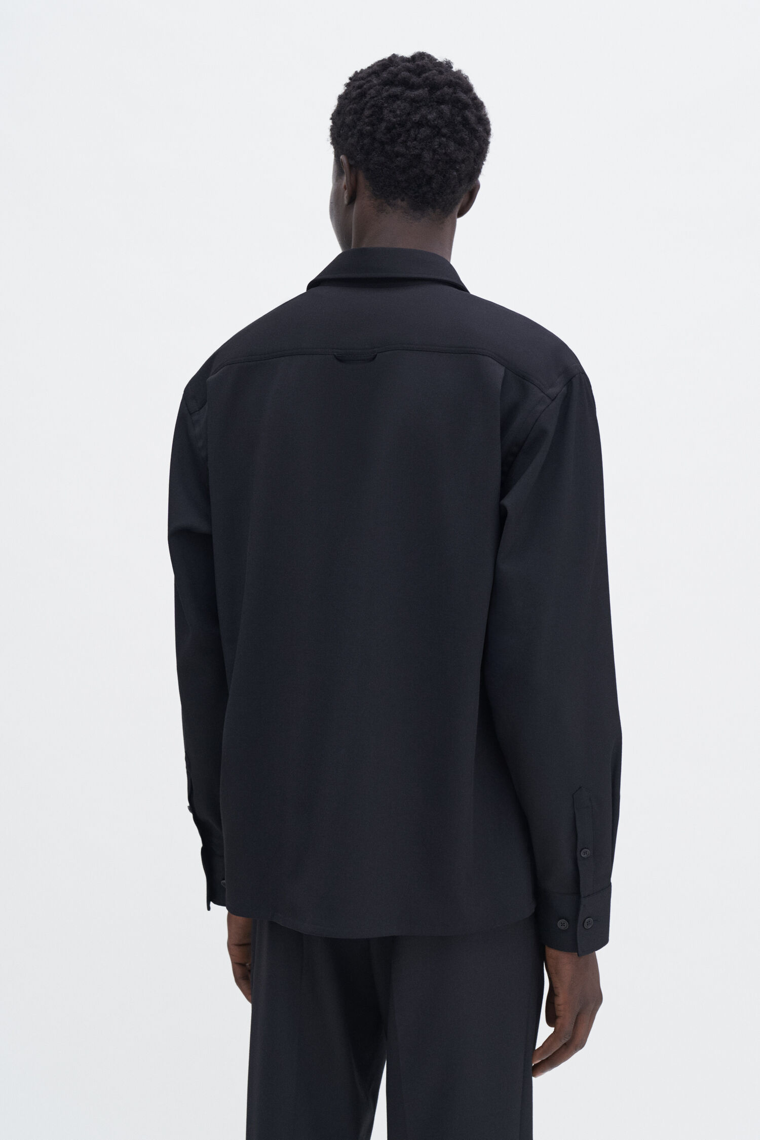 Boxy Wool Twill Shirt