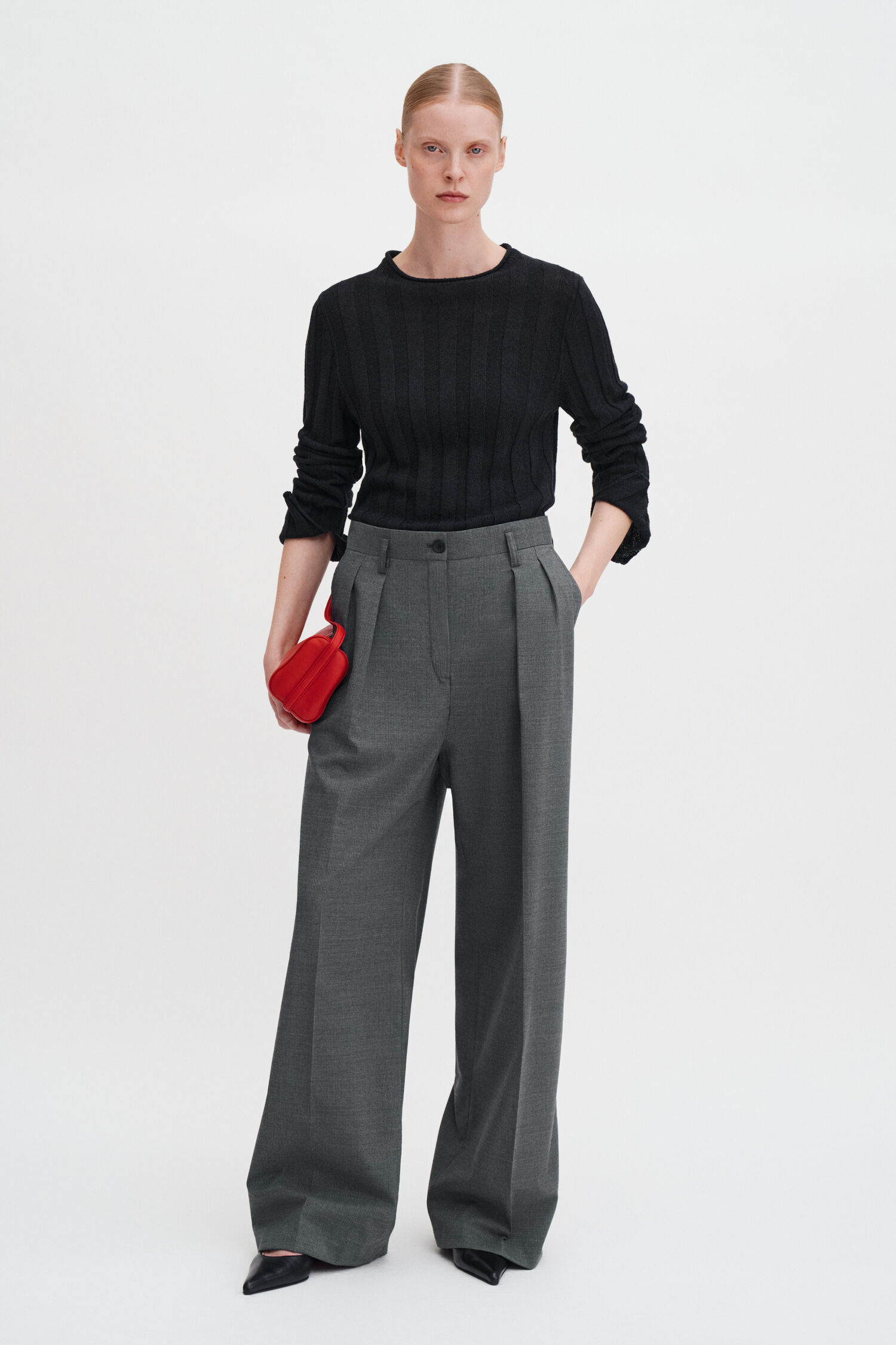 Paloma Pinstripe Trousers