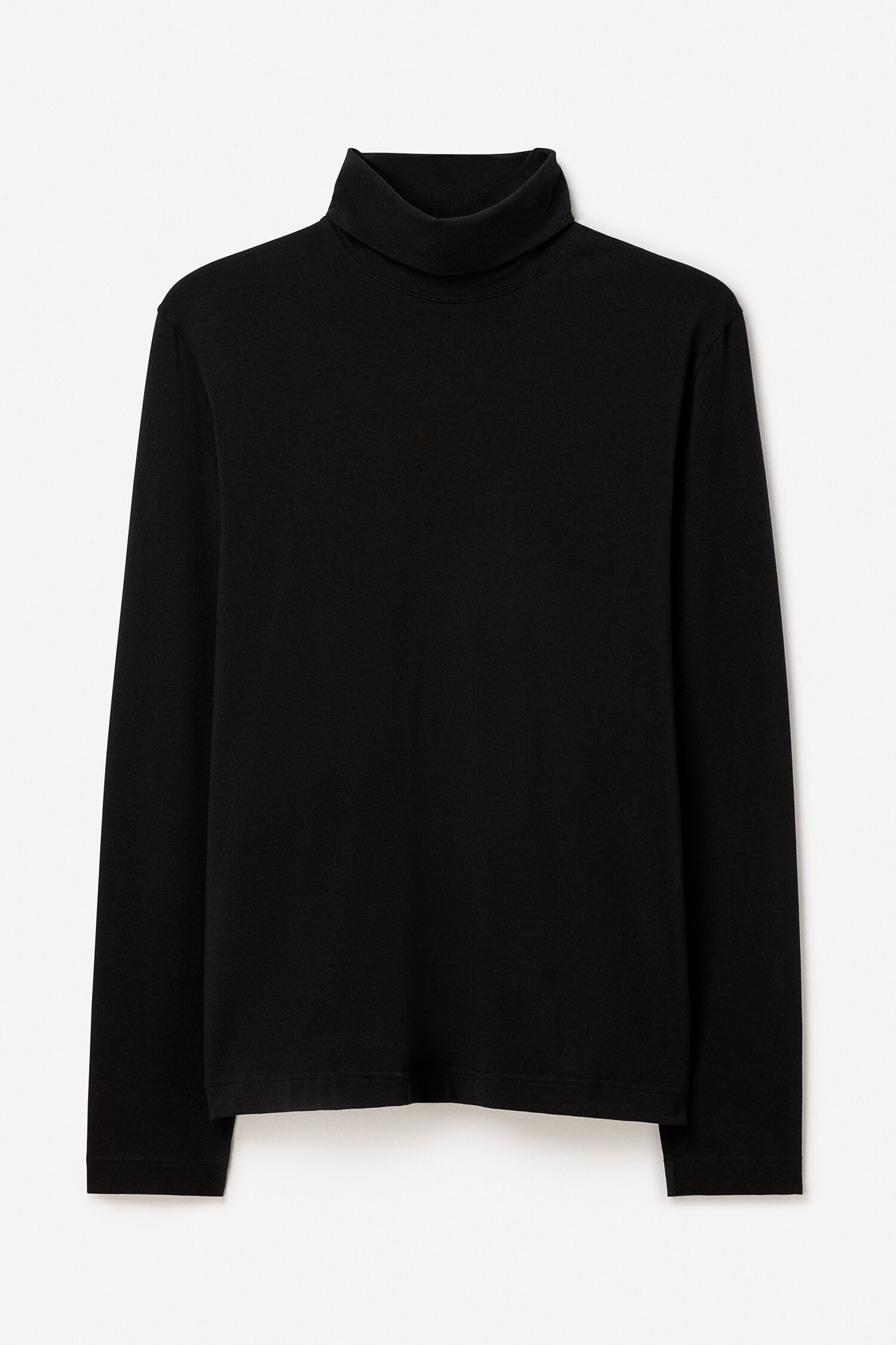 Organic Cotton Stretch Turtleneck