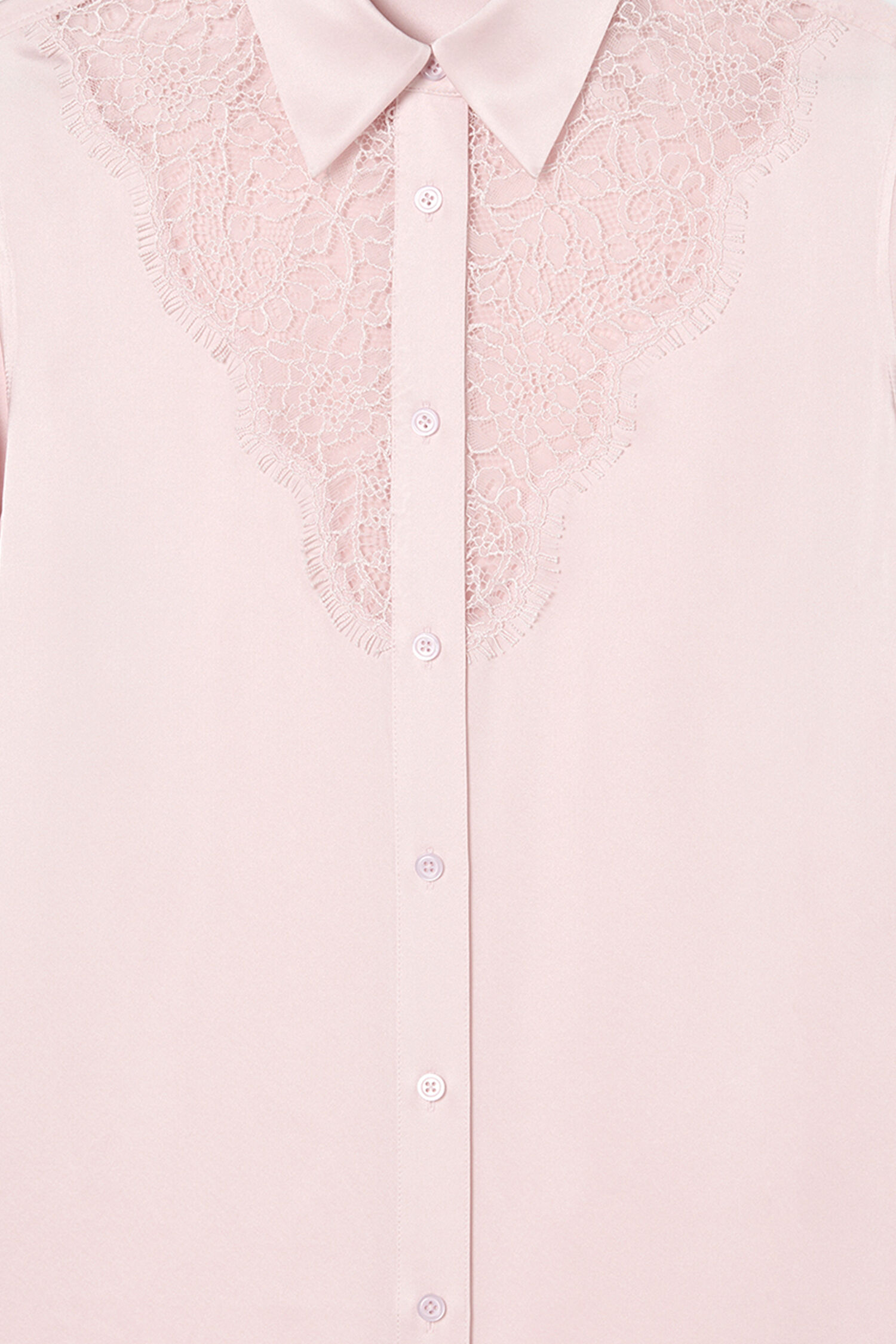 V-Detail Lace Shirt