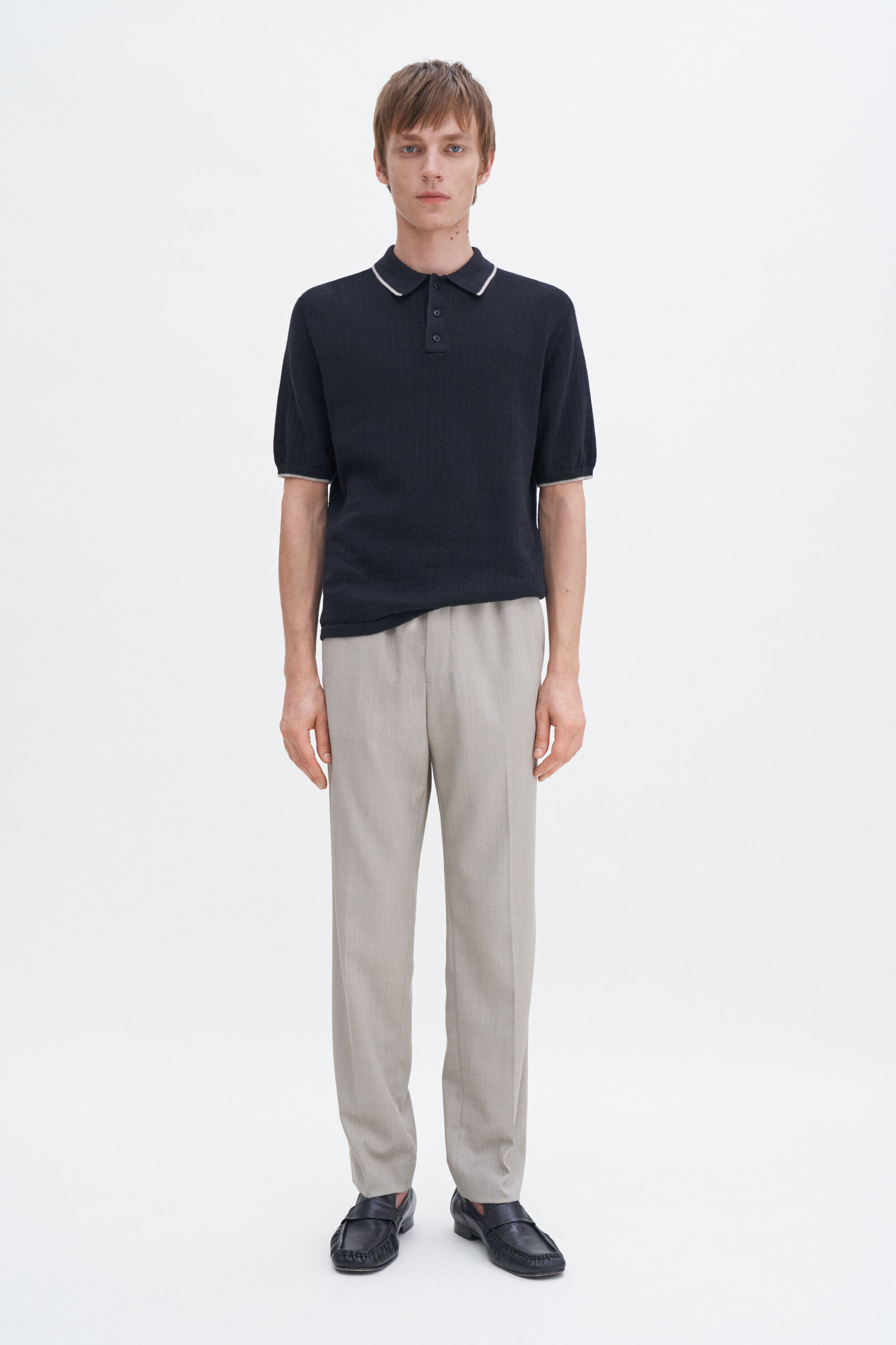 Theo Trousers - Sage Melange | FILIPPA K