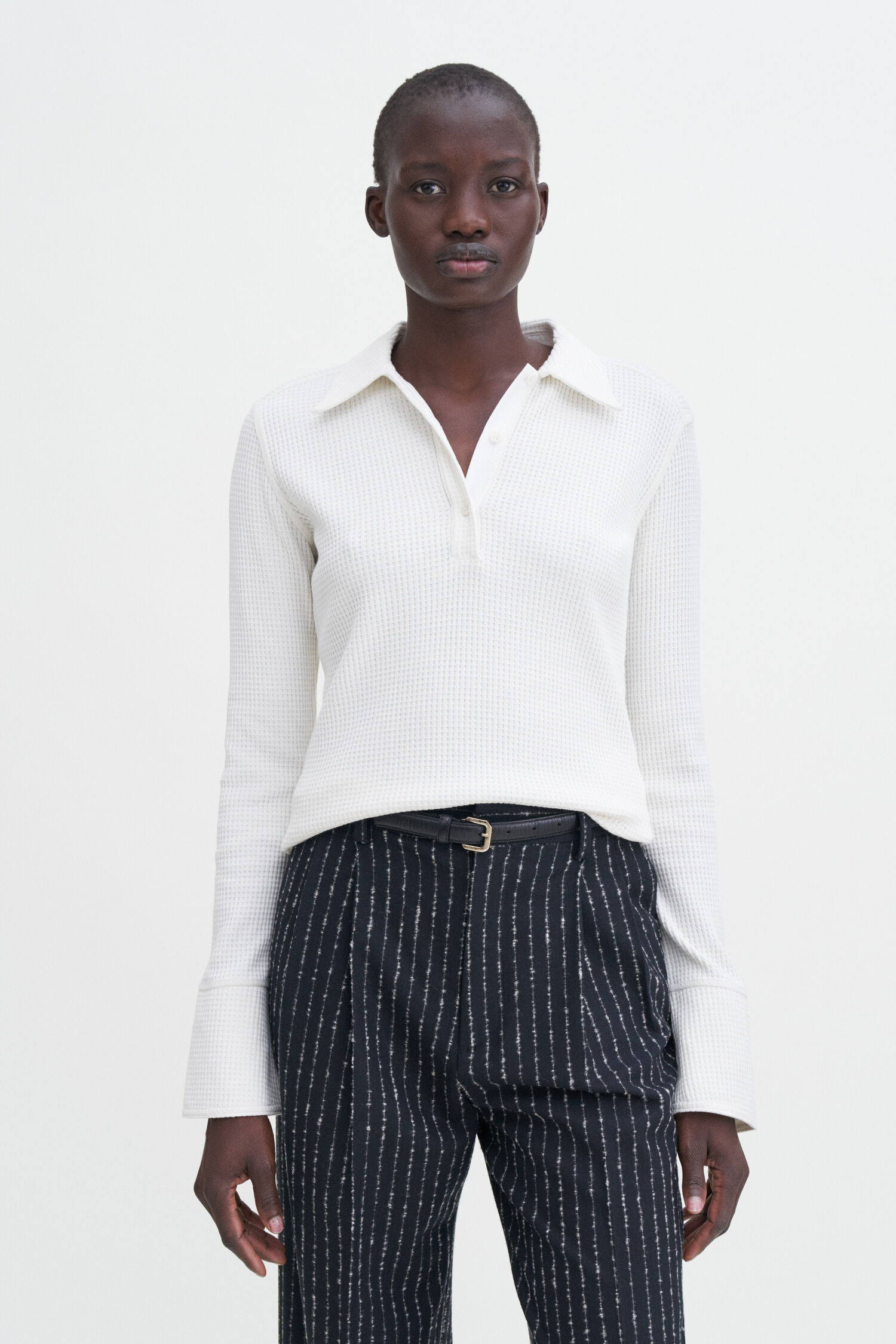 Waffle Polo Shirt