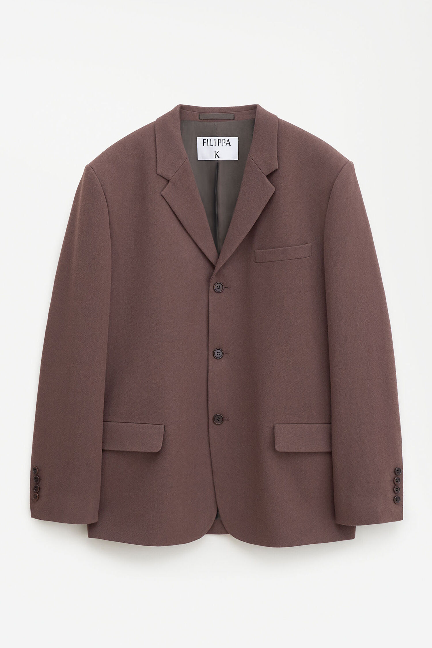 FILIPPA K ジャケット Single Breasted Wool Blazer - Dark Driftwood | FILIPPA K