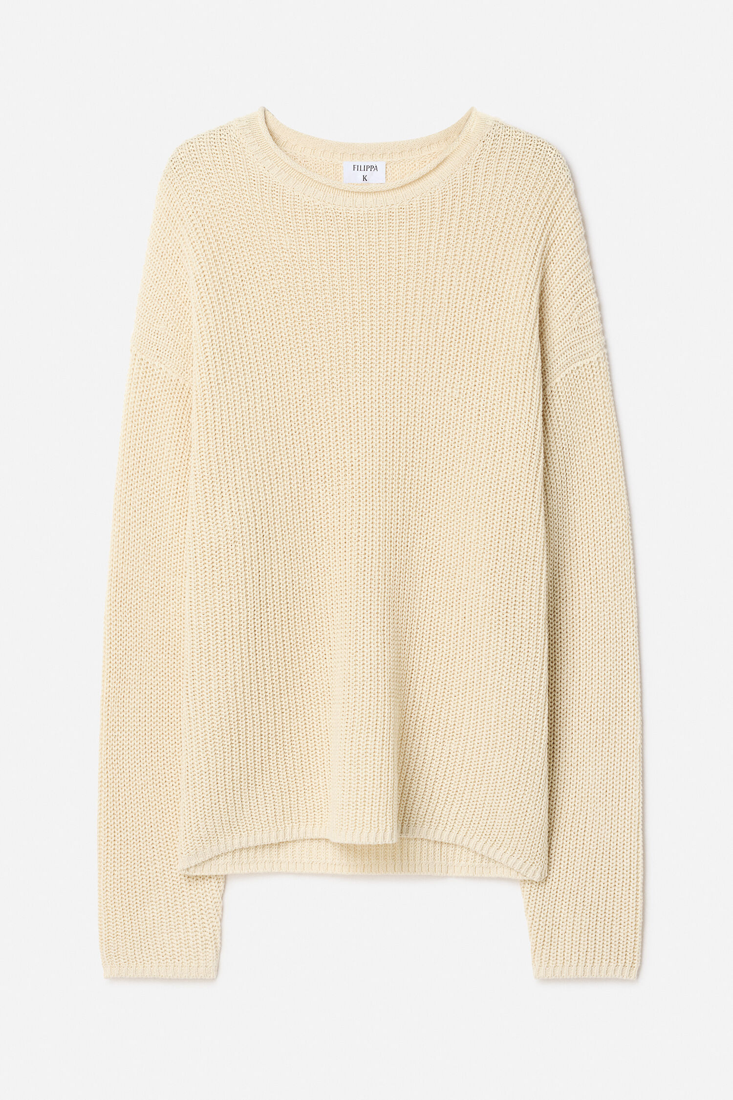 Ribbed Cotton Linen Sweater