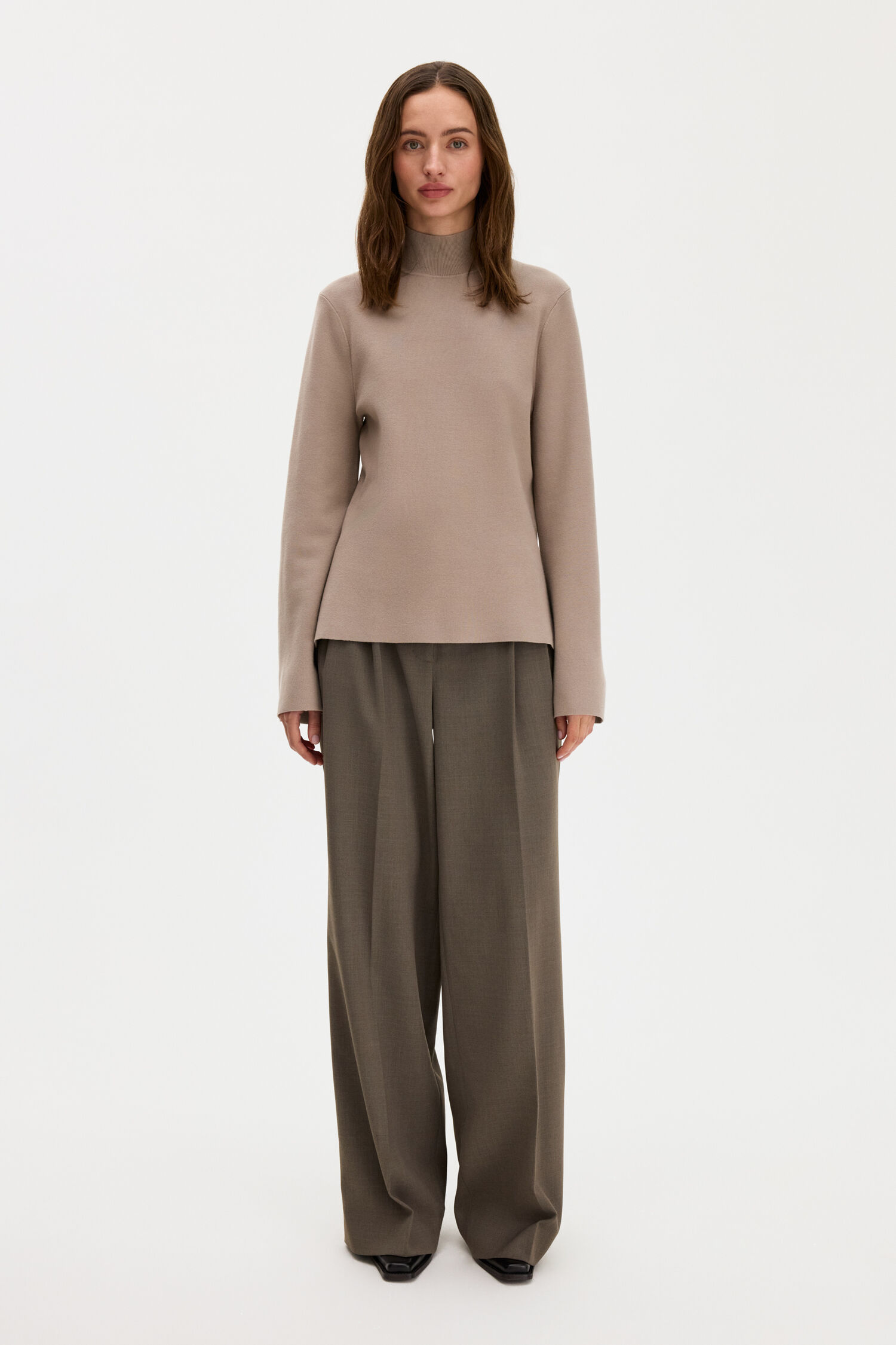 Milano Knit Mock Neck Top