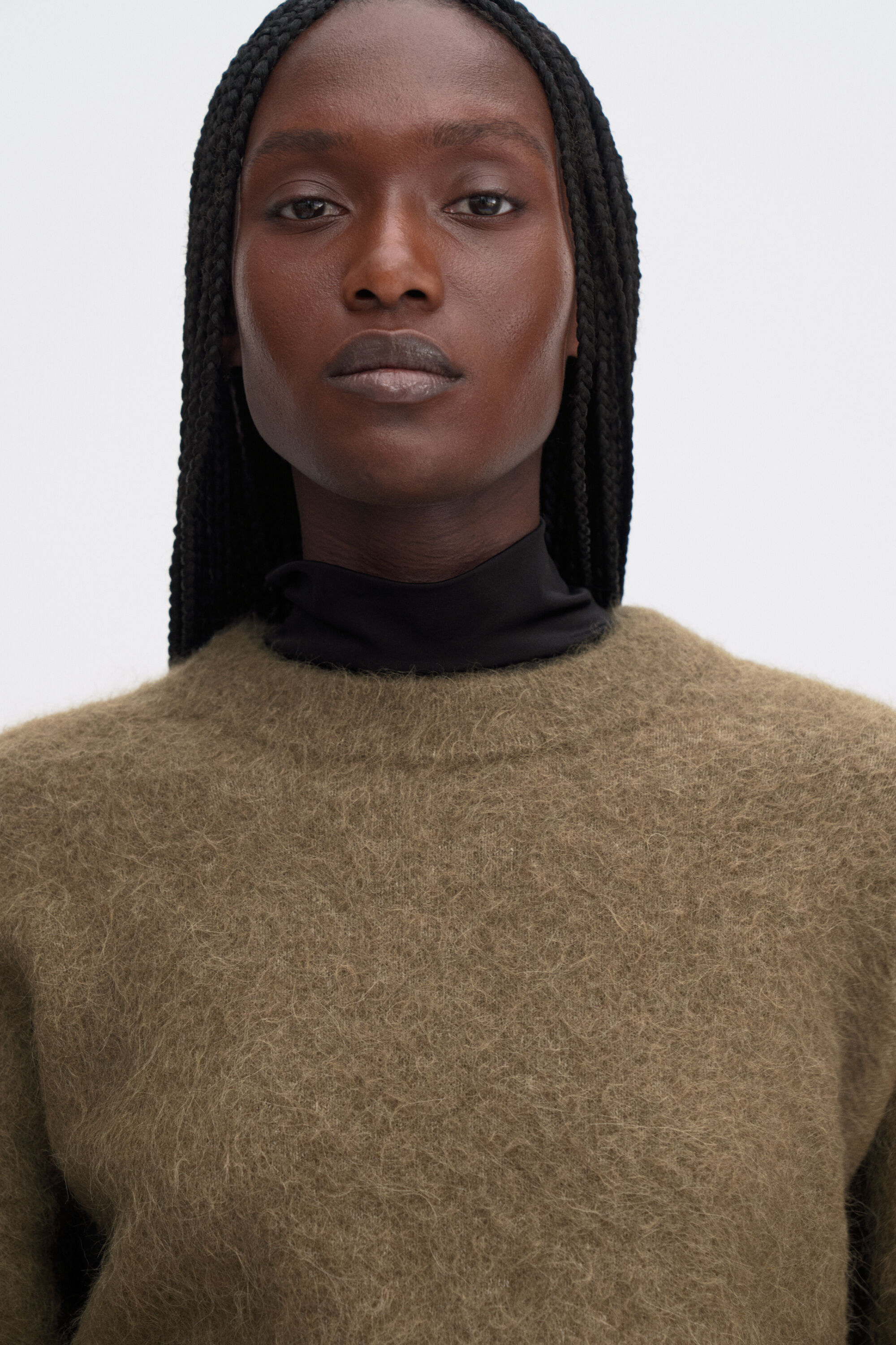 Fluffy Sweater - Olive Green | FILIPPA K
