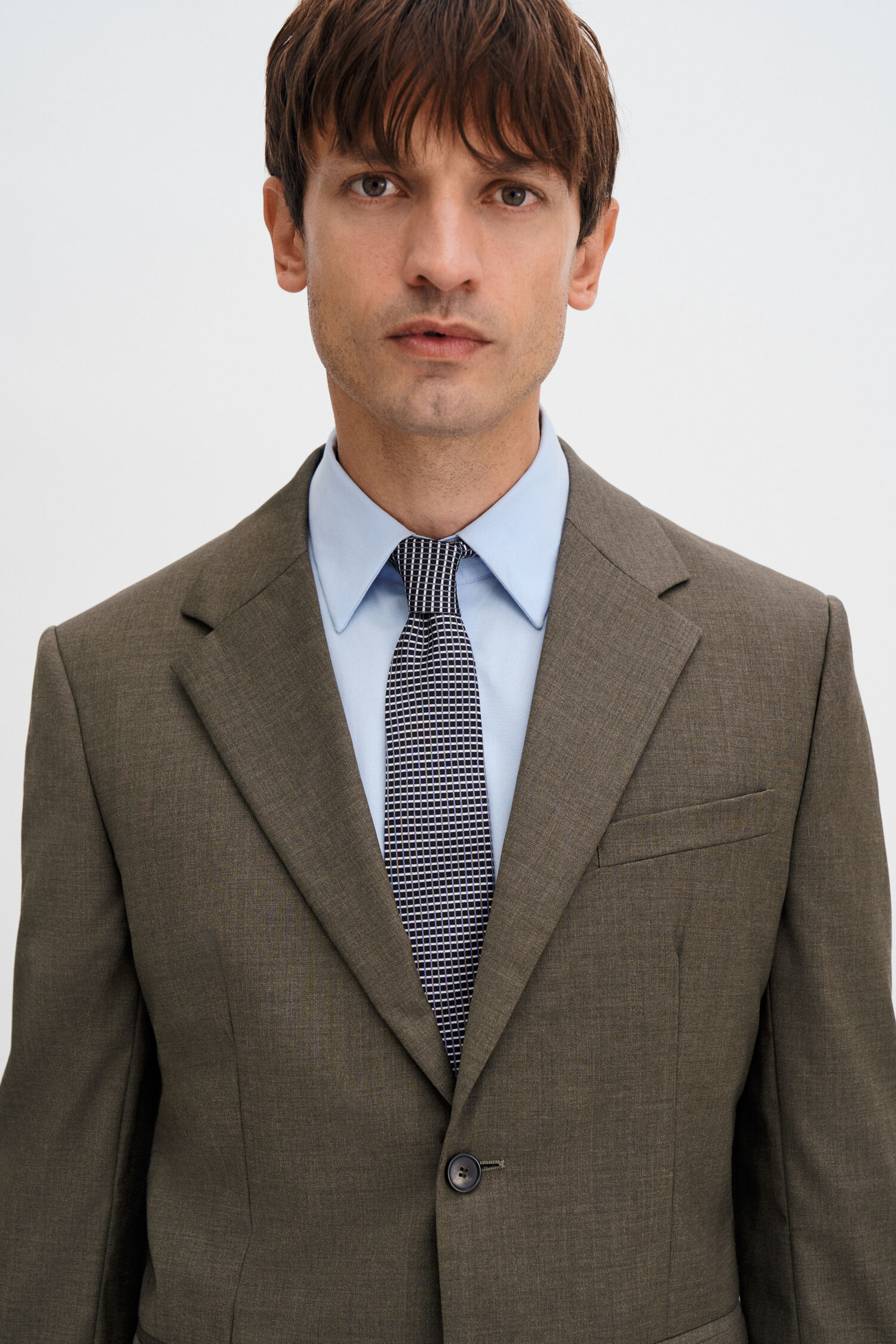 Microcheck Silk Tie