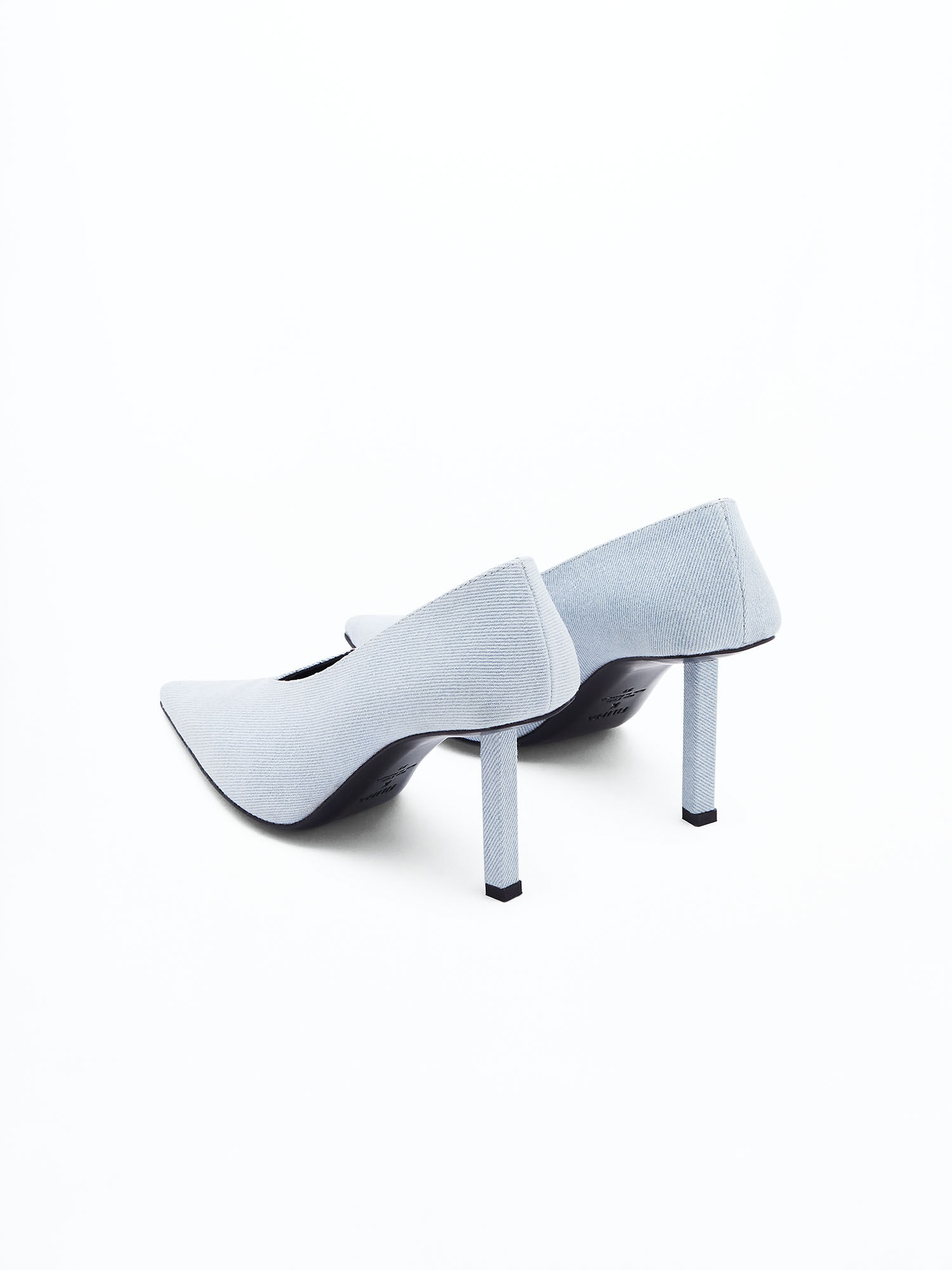 Pointy High Pumps Light Blue Filippa K