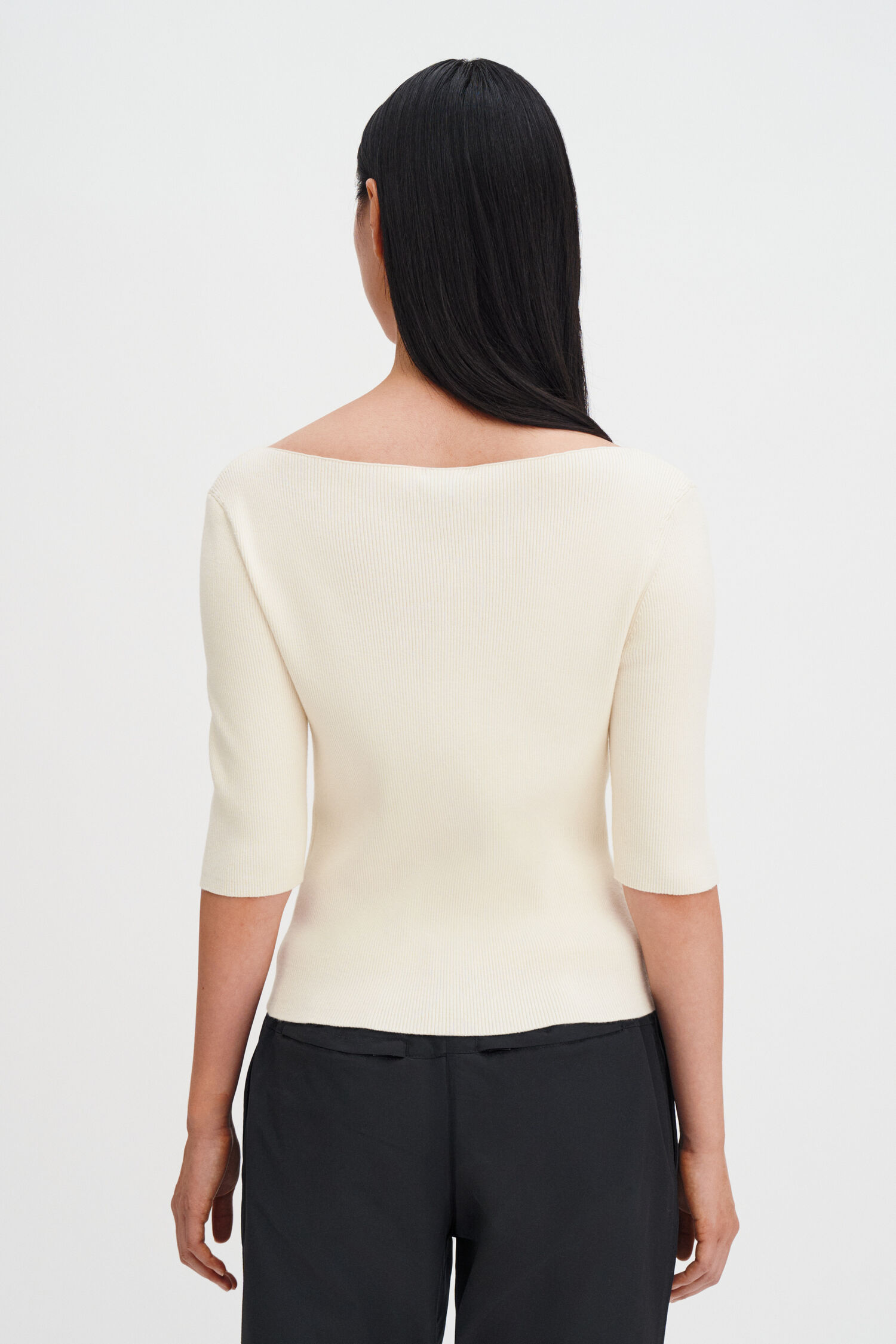 Boatneck Rib Top