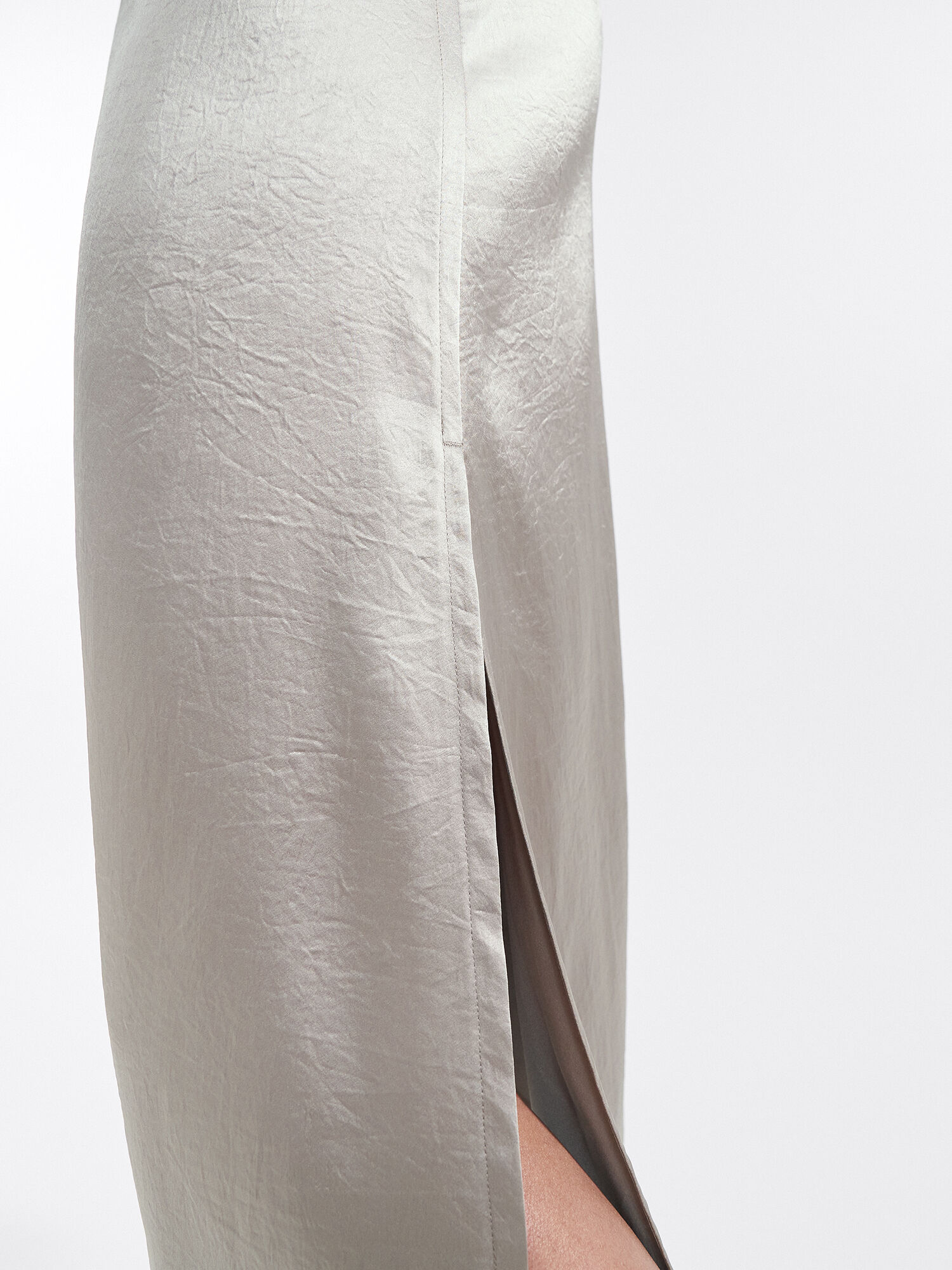 Aviana Slip Skirt - Oyster Grey | Filippa K