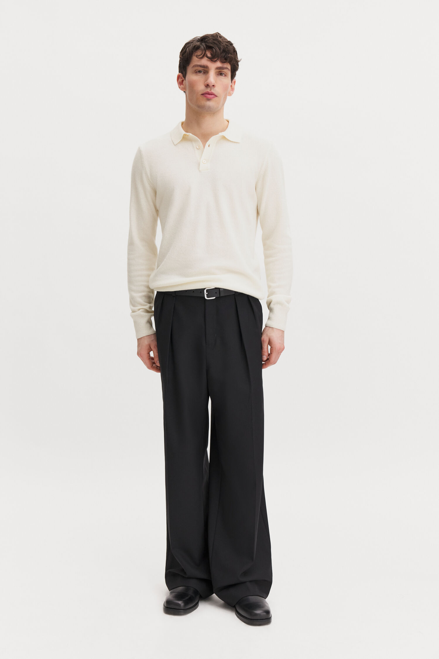 Soft Wool Polo Shirt