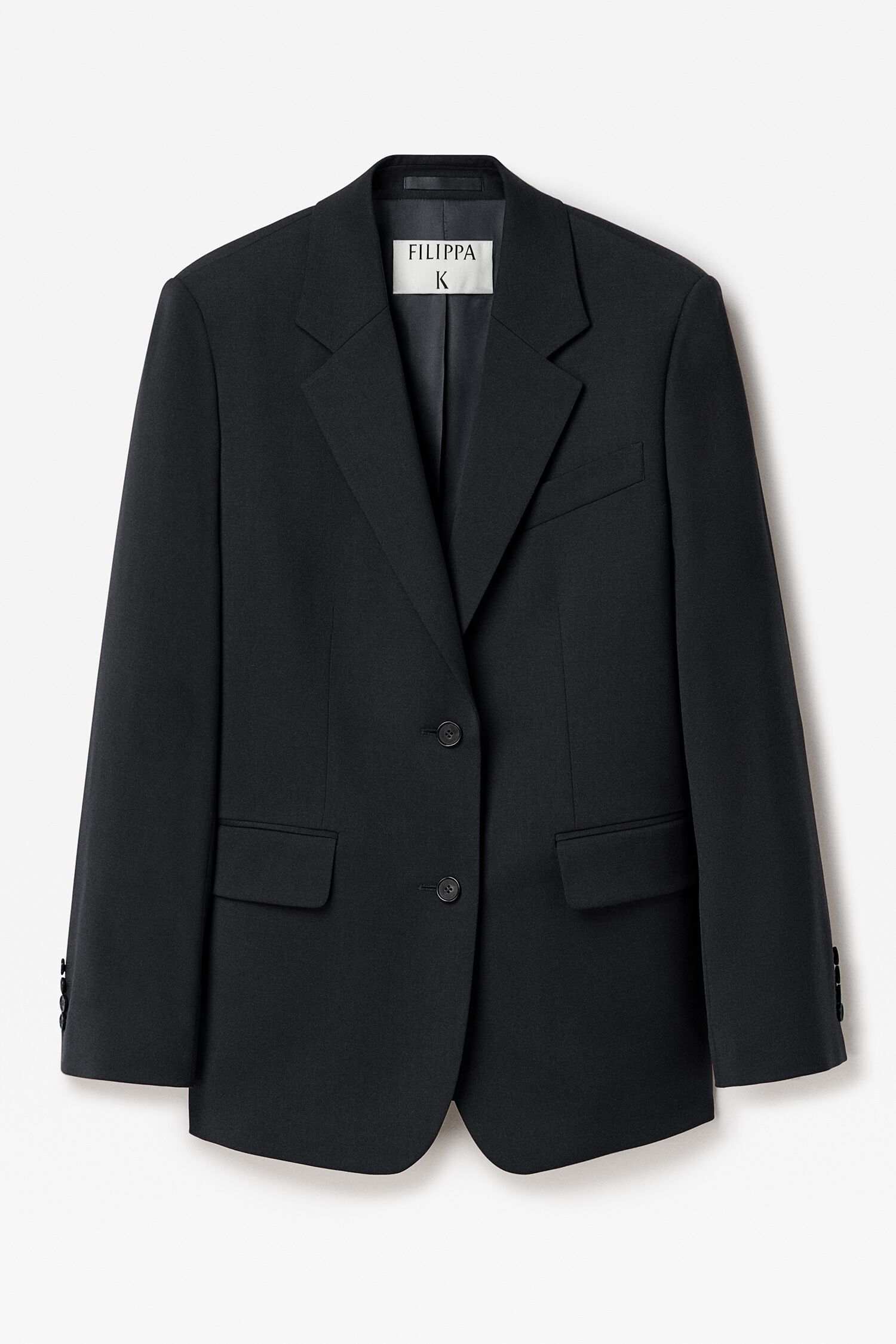 ジャケット FILIPPA K FW23 DAVINA BLAZER (29585 1433 BLACK) Davina Oversized Blazer - Black | Filippa K