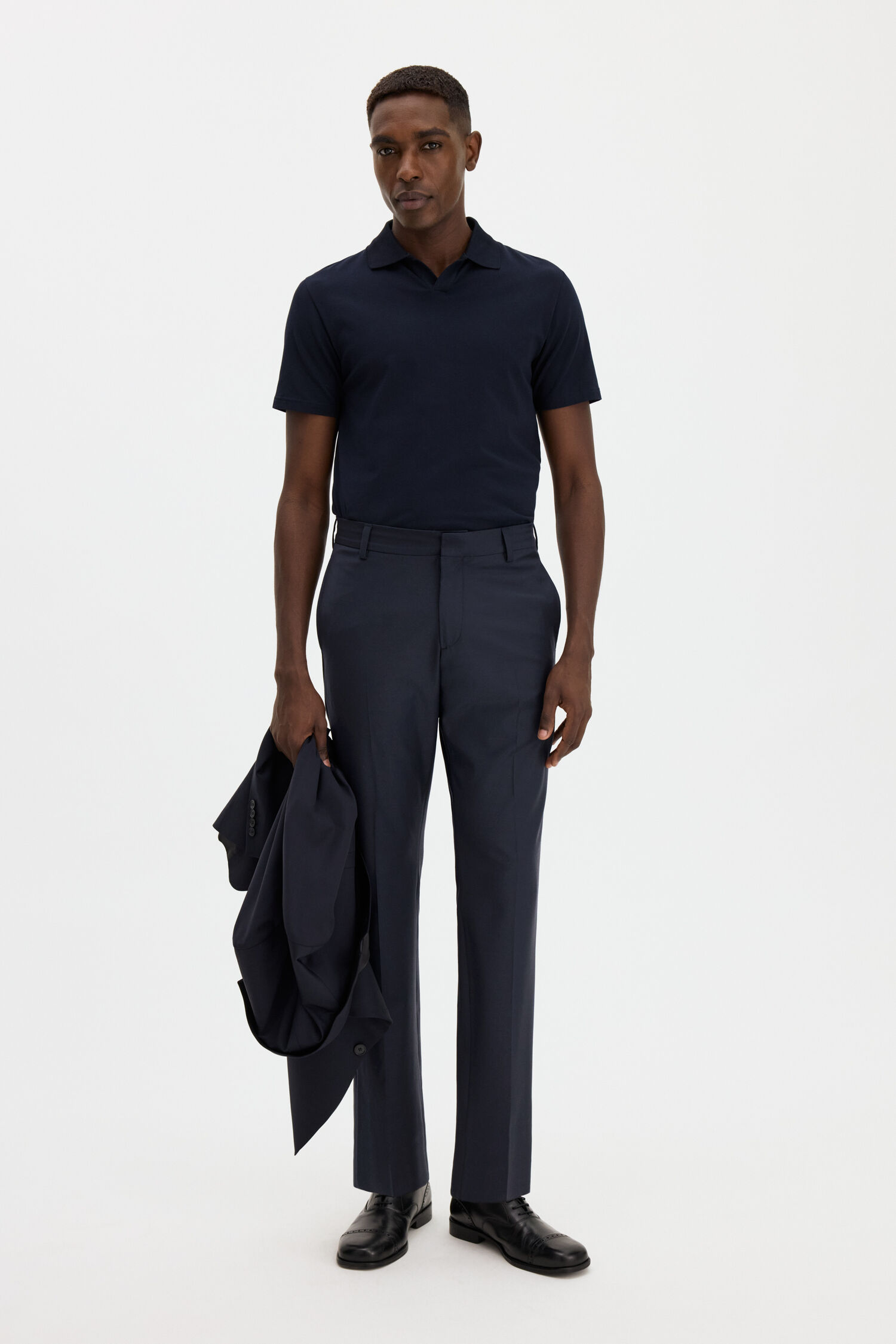 Slim Tapered Wool Trousers