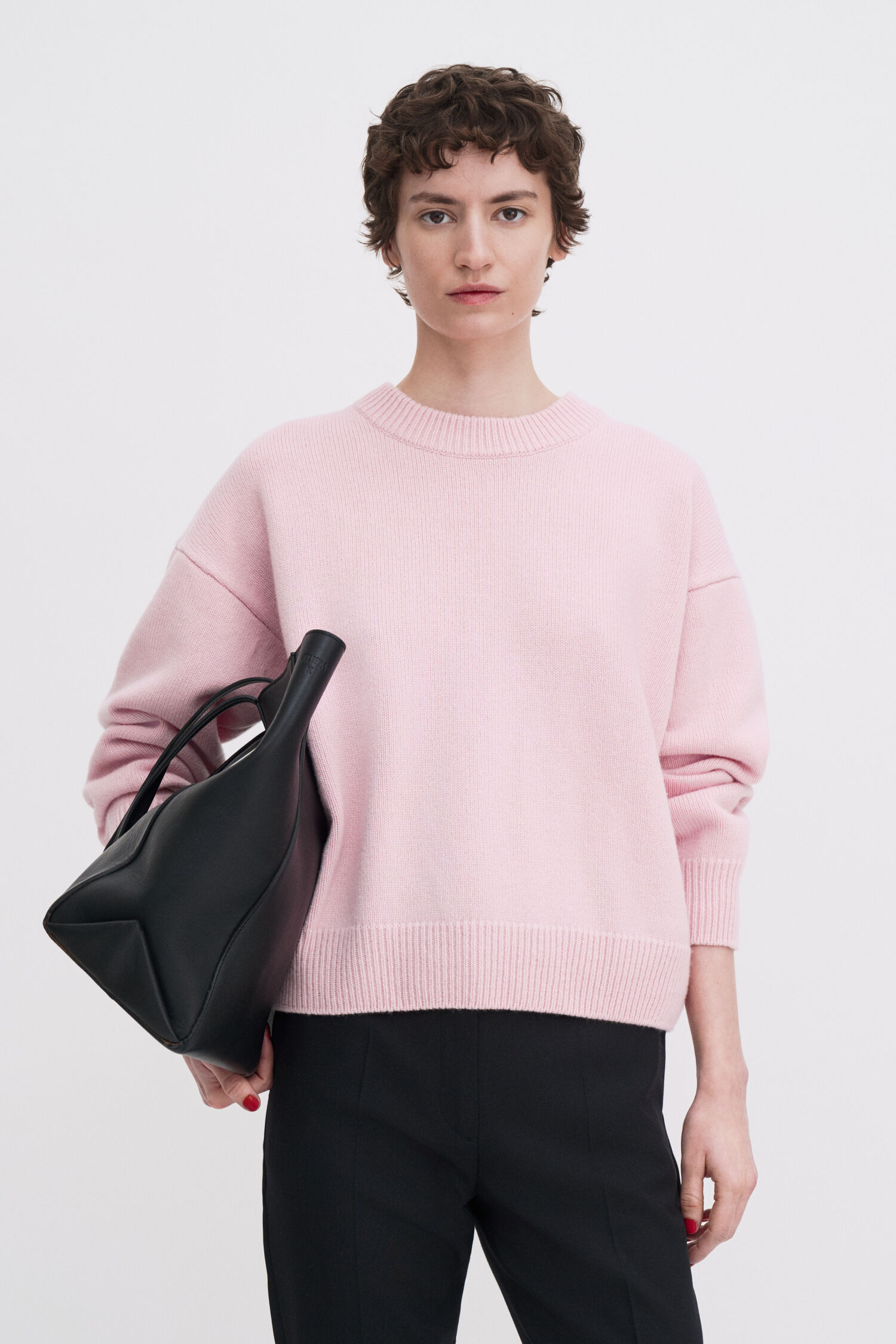 Wool Cashmere Crewneck Sweater