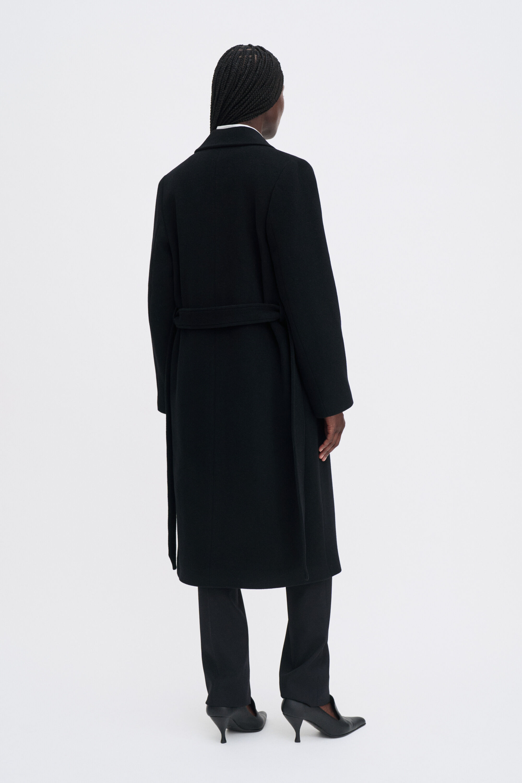 Charlotte Wool Belted Coat - Black | FILIPPA K Charlotte Wool Belted Coat - Black | FILIPPA K