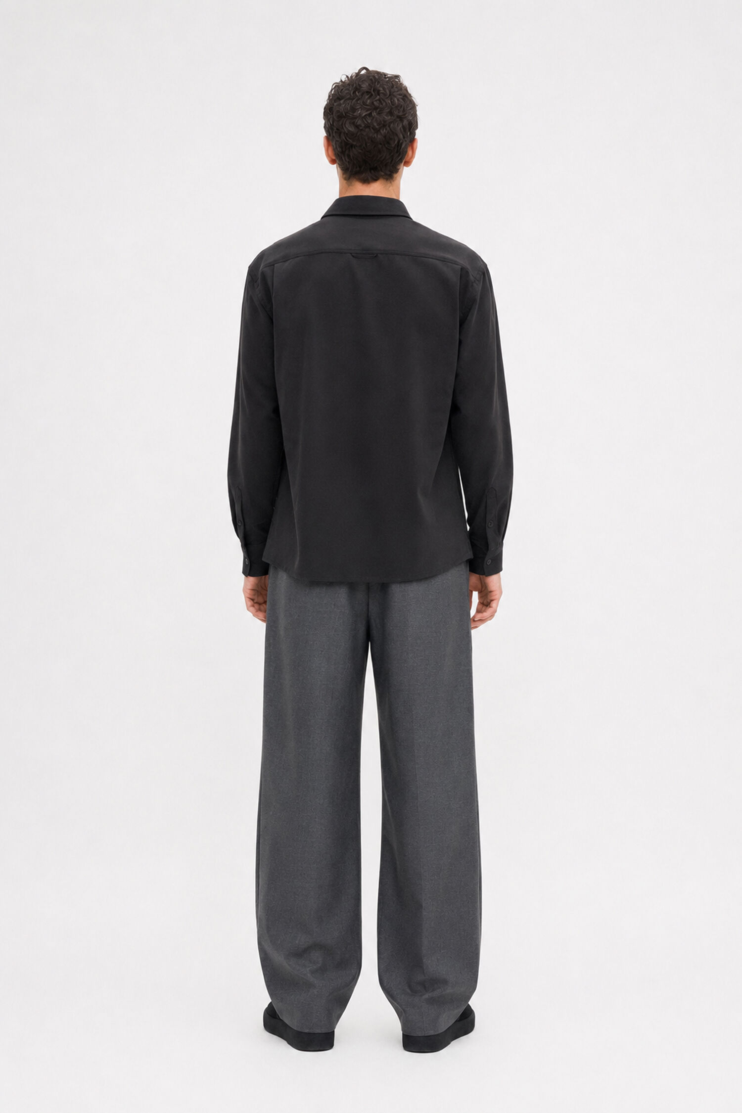 Boxy Wool Twill Shirt
