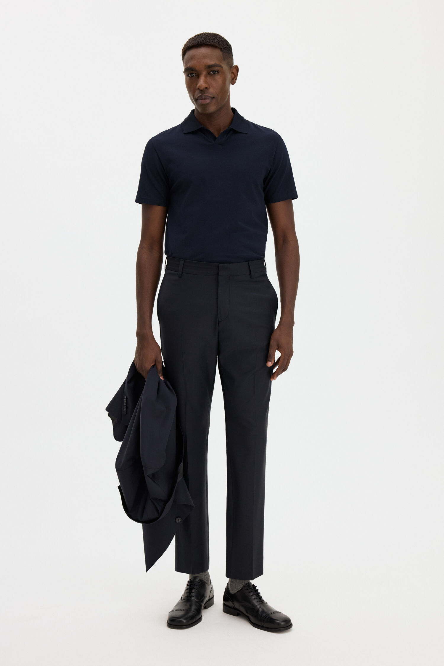 Slim Tapered Wool Trousers