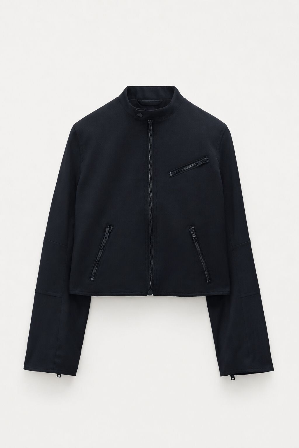 93 Twill Biker Jacket - Black | FILIPPA K