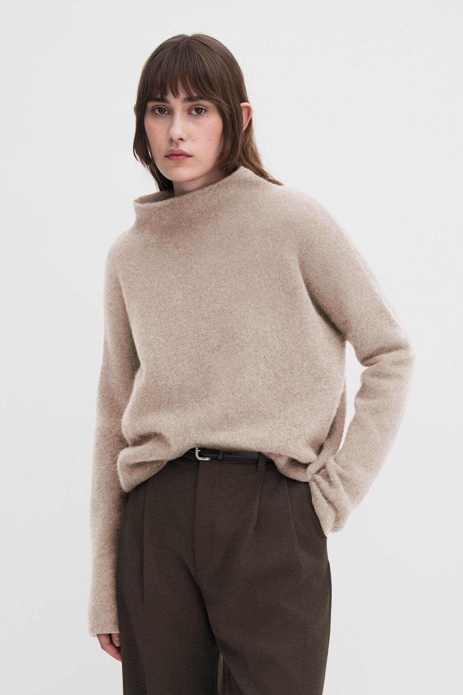 Mika Yak Beige Sweater