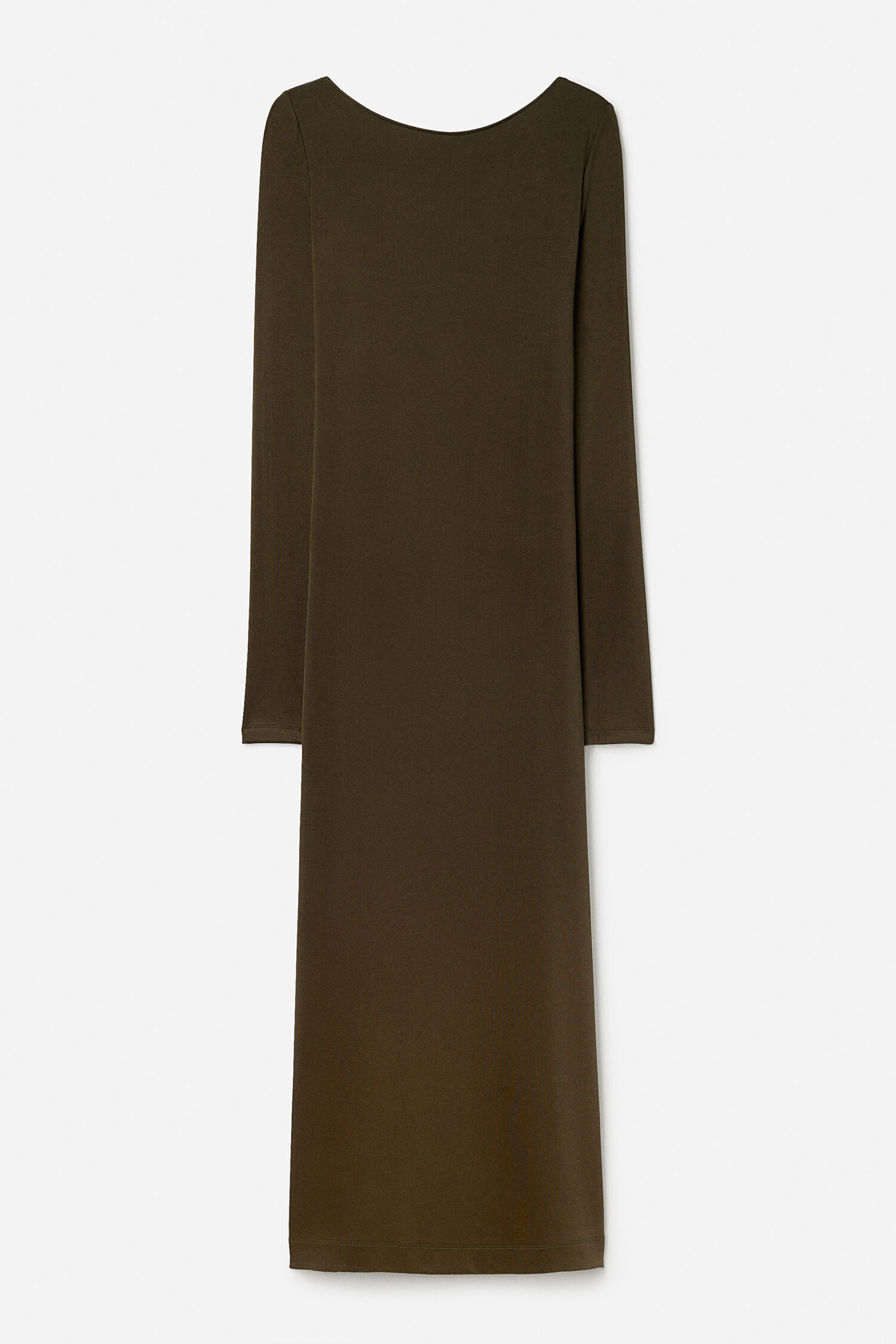 Scooped Back Jersey Dress