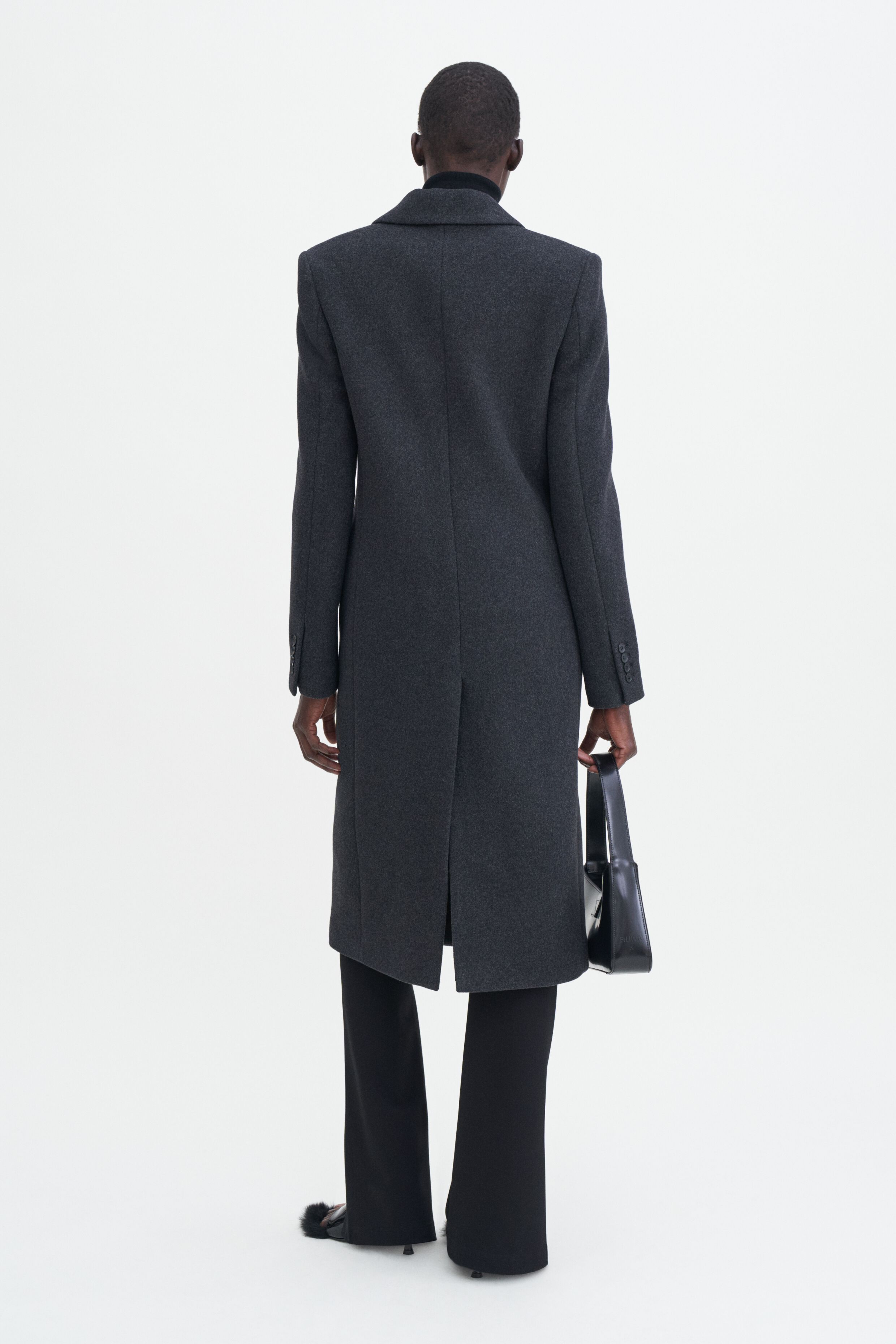 コート FILIPPA K FW24 WOOL CARCOAT (30721 1433) Wool Carcoat - Black | Filippa K