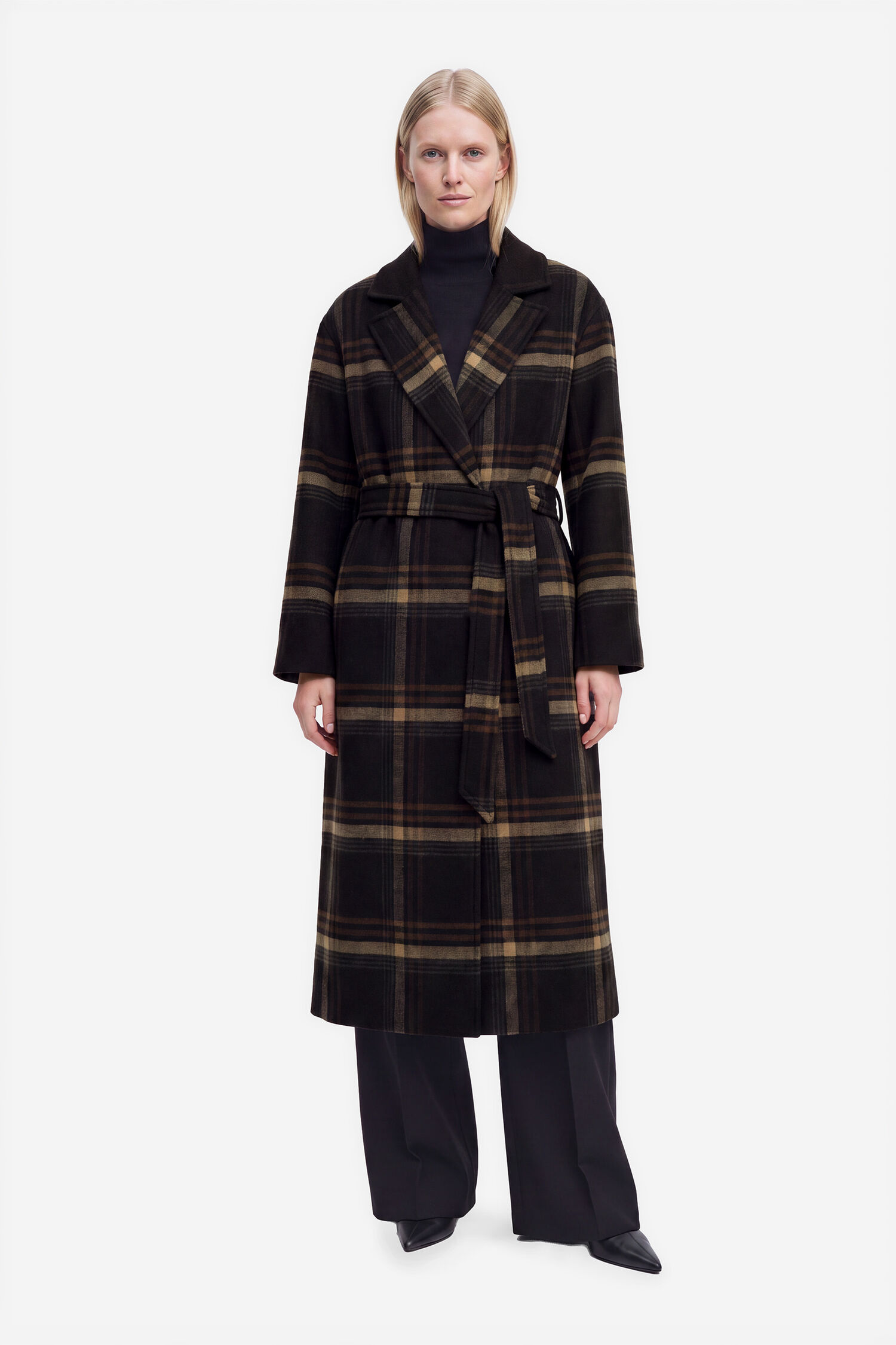 Alyssa Check Coat