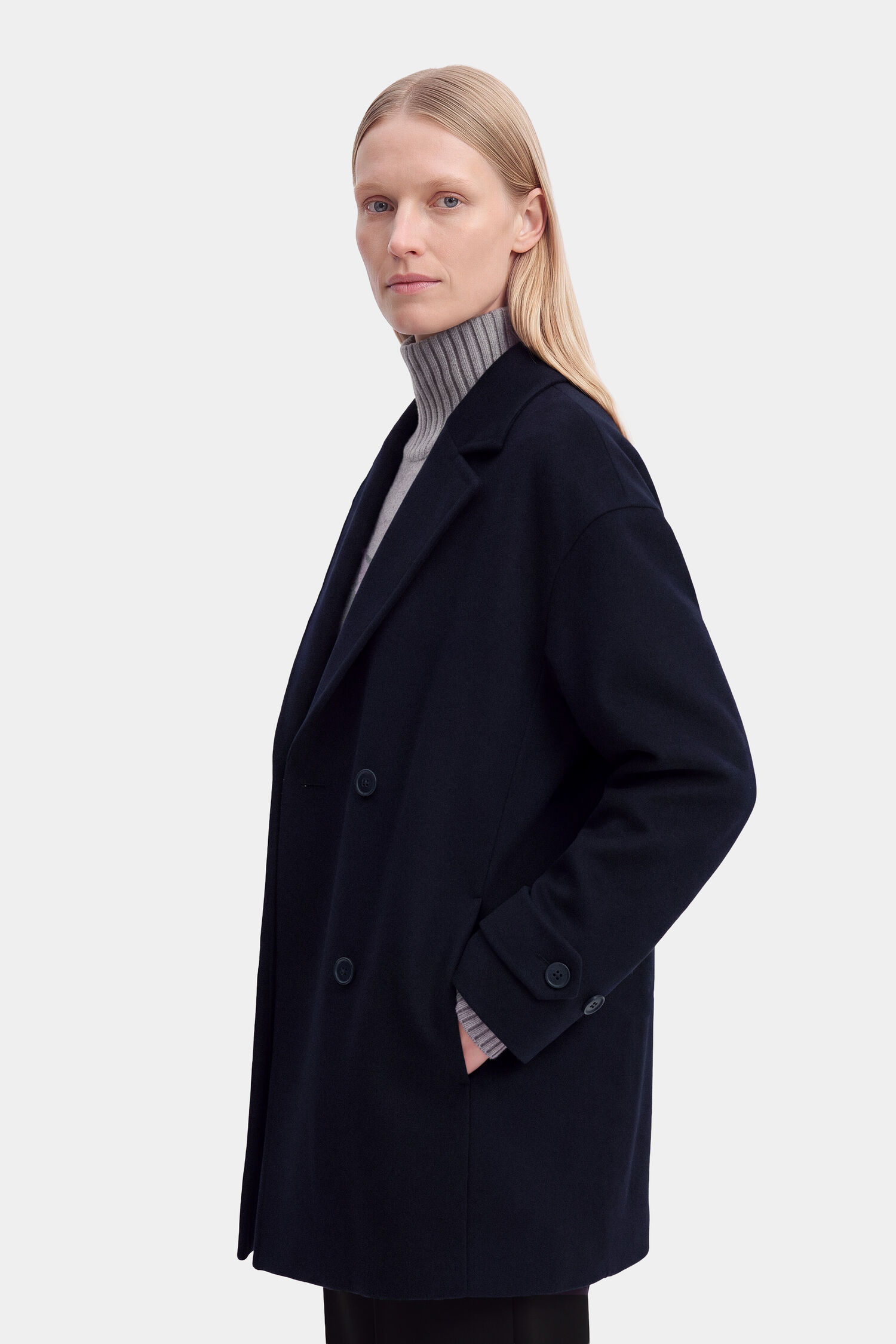Audrey Wool Doubl&eacute; Jacket