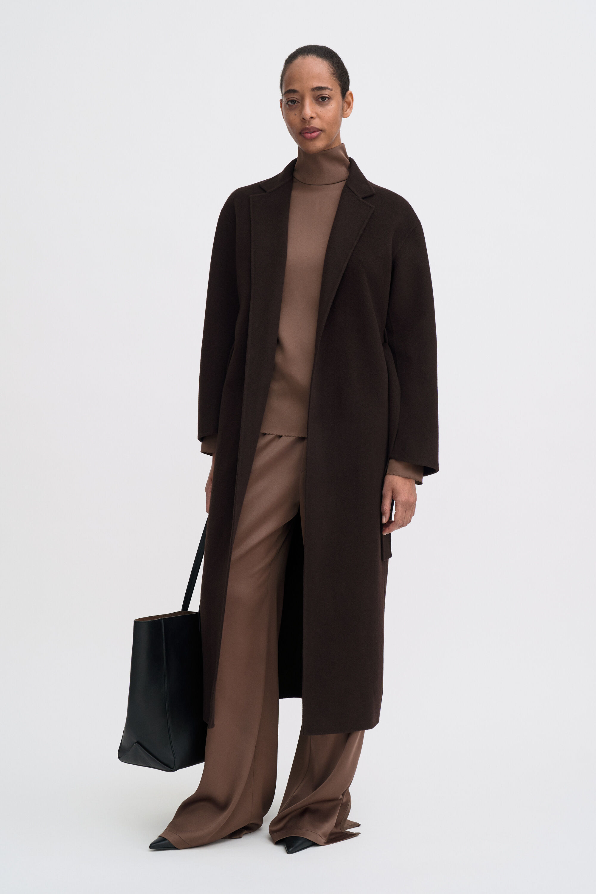 Alexa Coat - Dark Chocolate | Filippa K