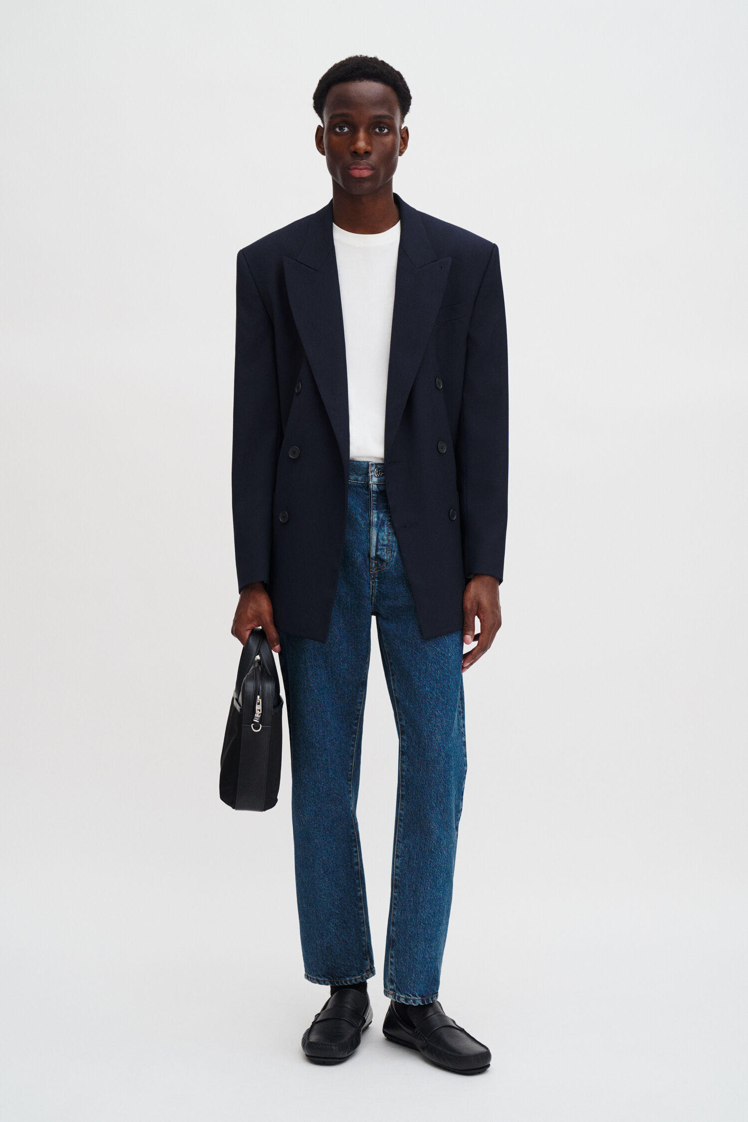 Tapered Cropped Jeans