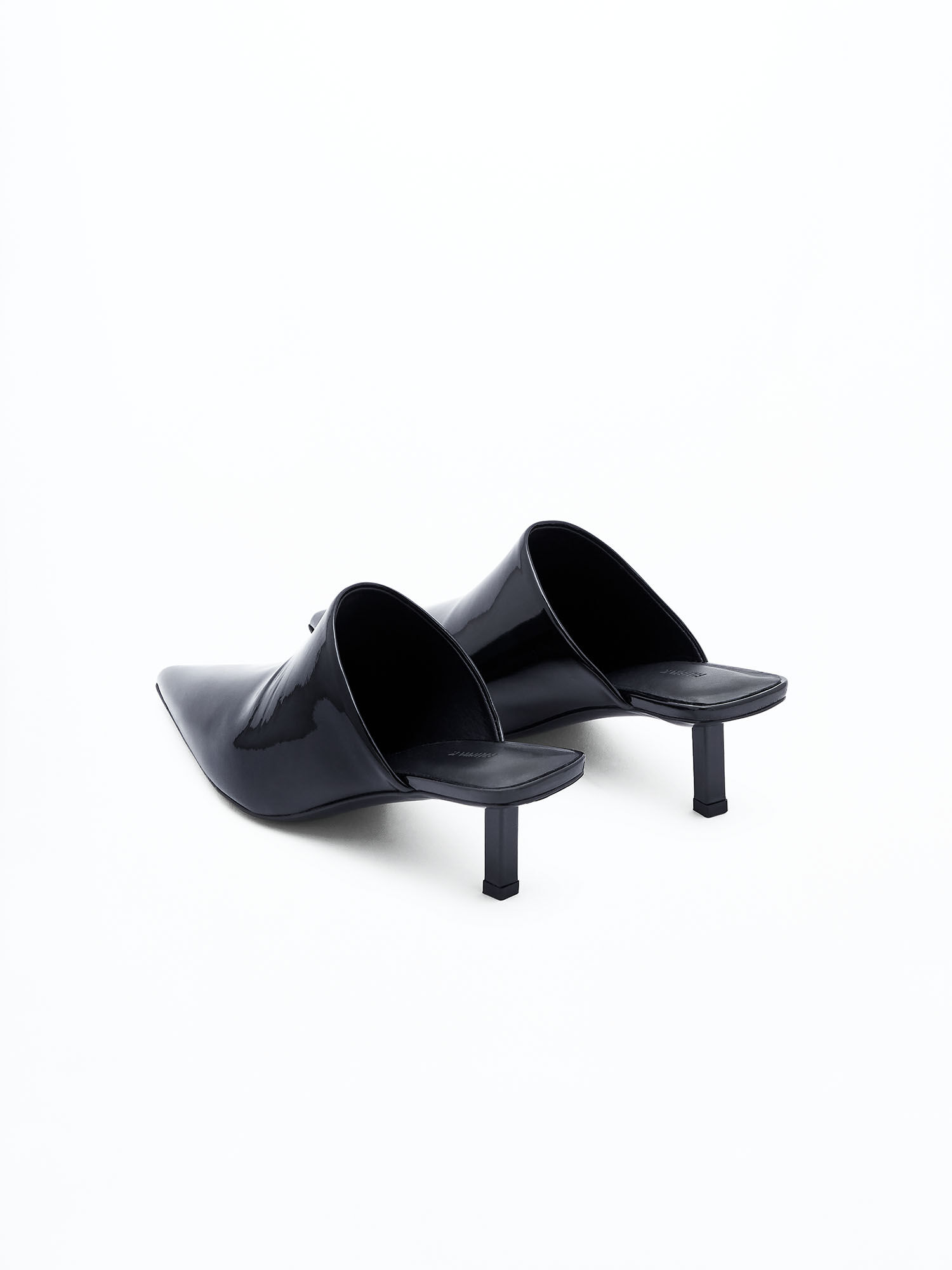 Pointed toe shop mules low heel