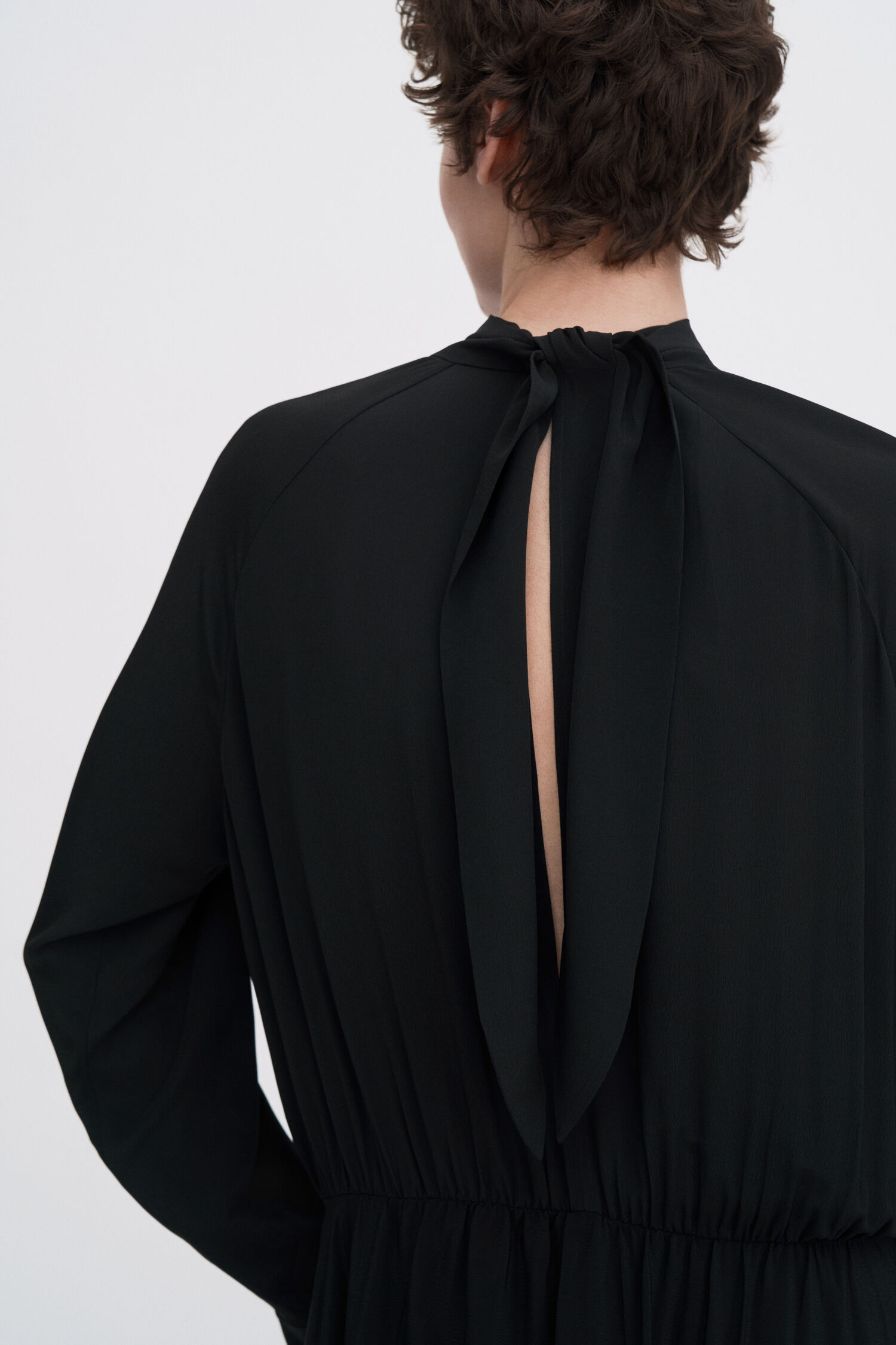 Tie Neck Scarf Dress