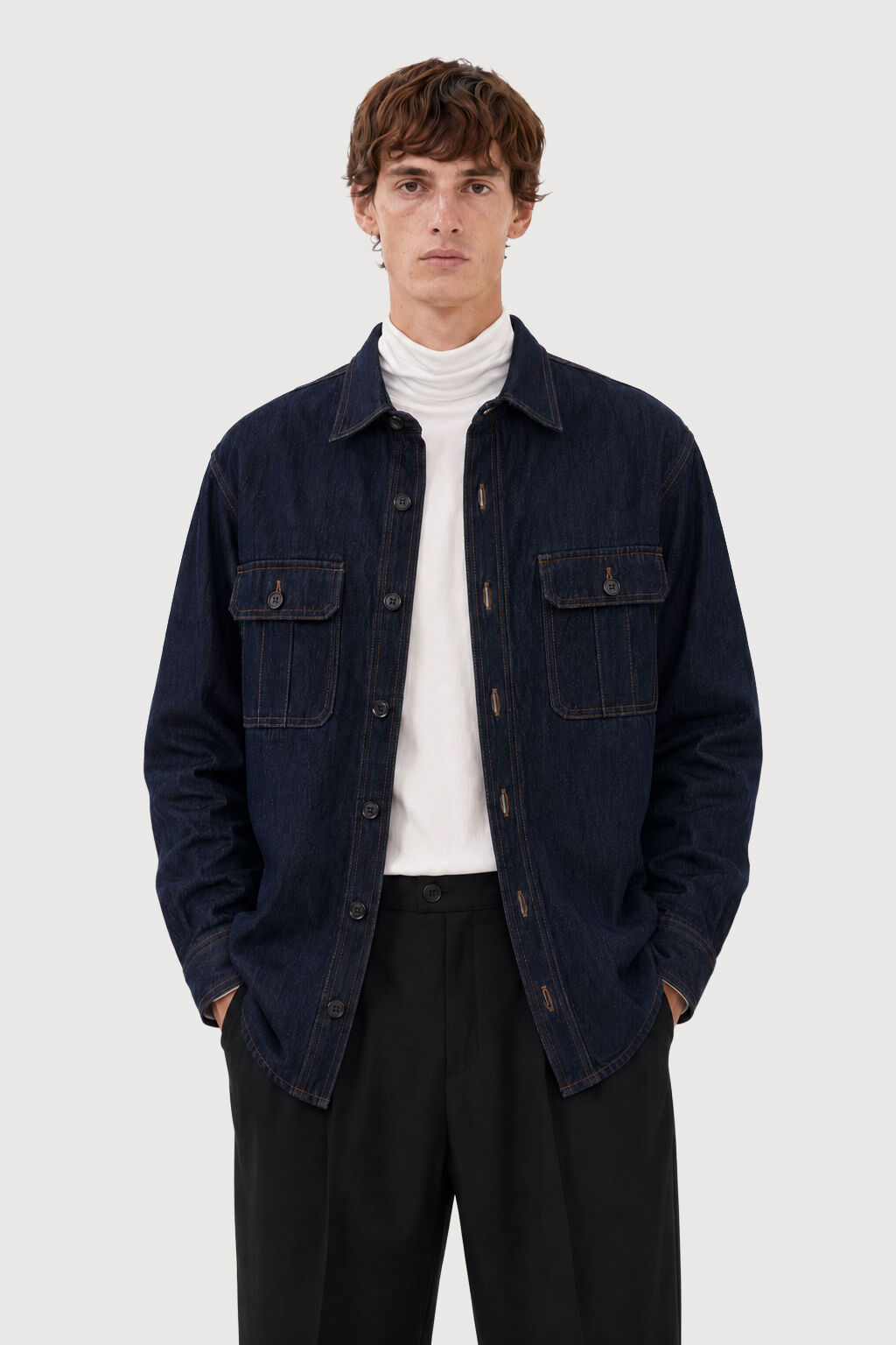 Oversize Denim Shirt - Midnight Blue | FILIPPA K