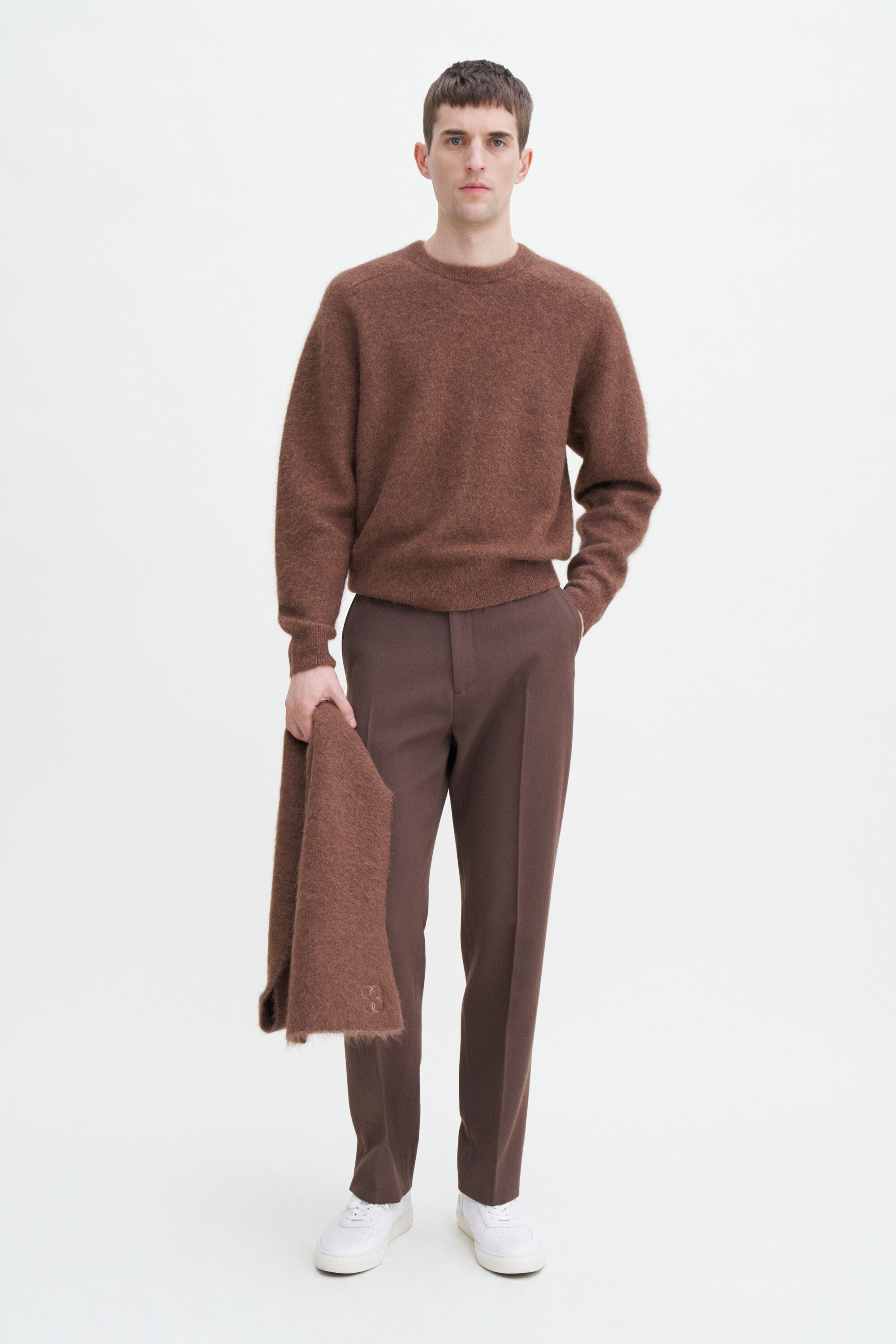 Fluffy Hammer Sleeve Sweater - Mocha | Filippa K Fluffy Hammer Sleeve Sweater - Mocha | Filippa K