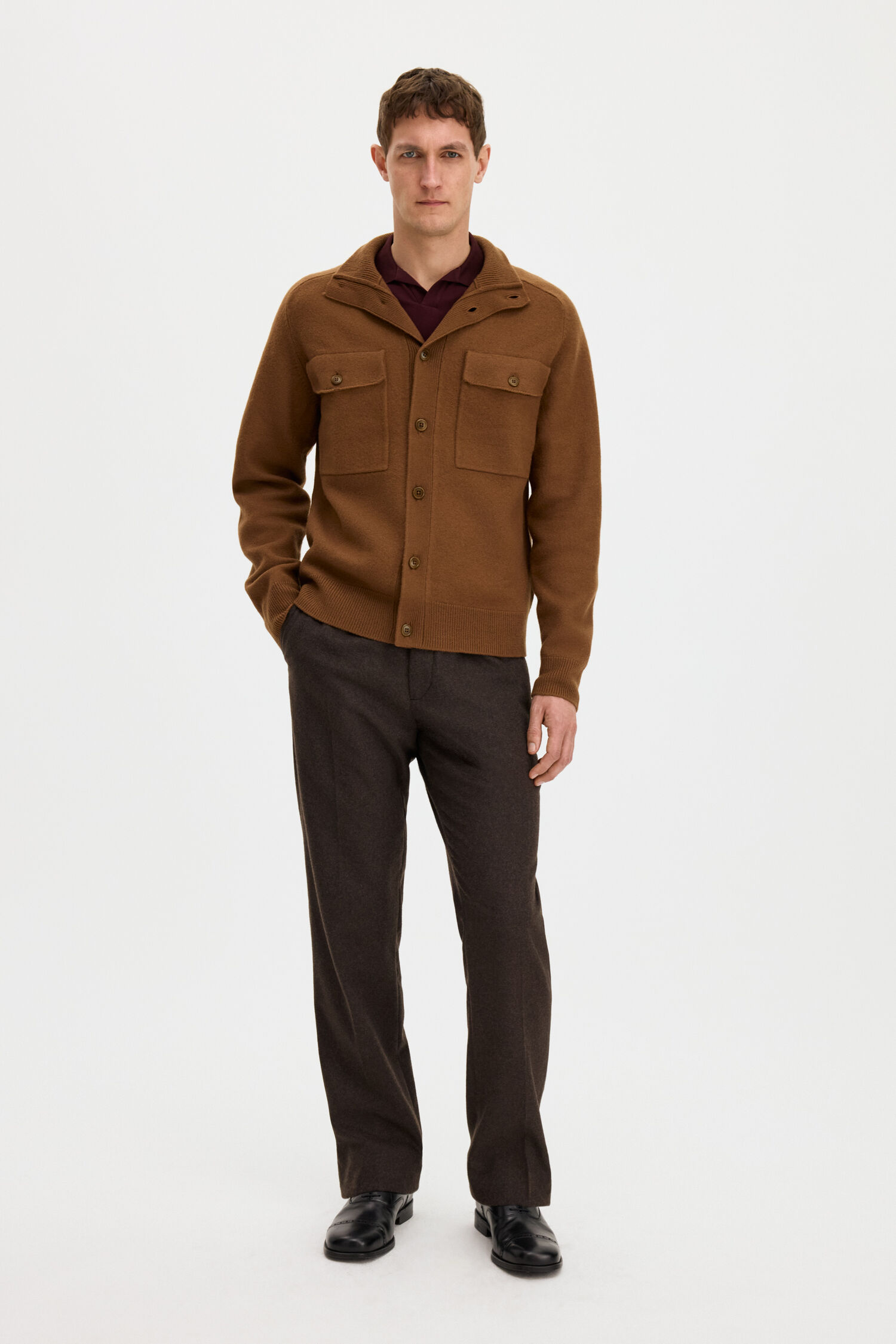 Felted Knit Overshirt