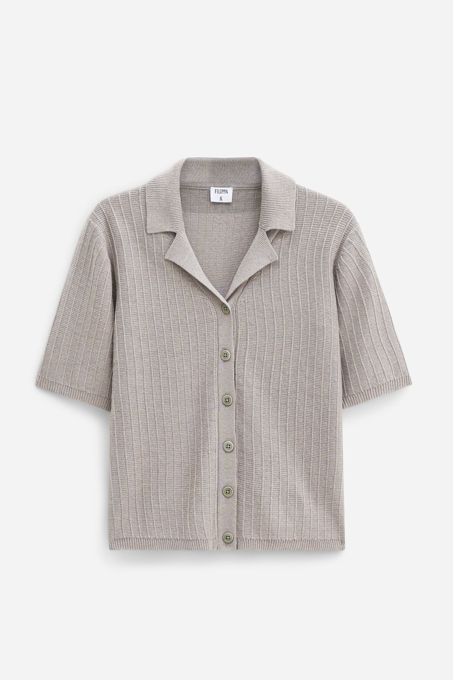 Shortsleeve Collar Cardigan