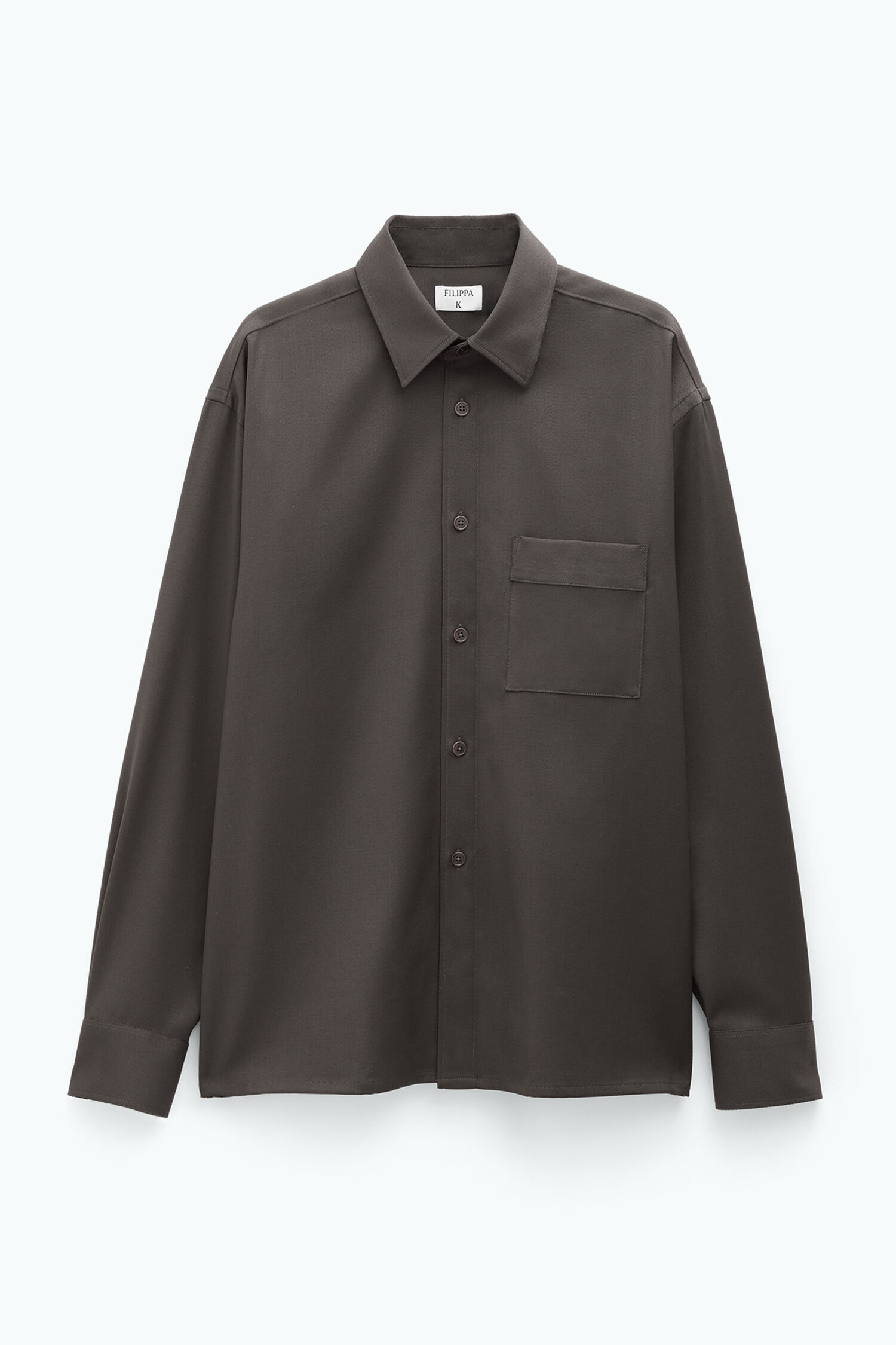 Twill-Hemd aus Wolle