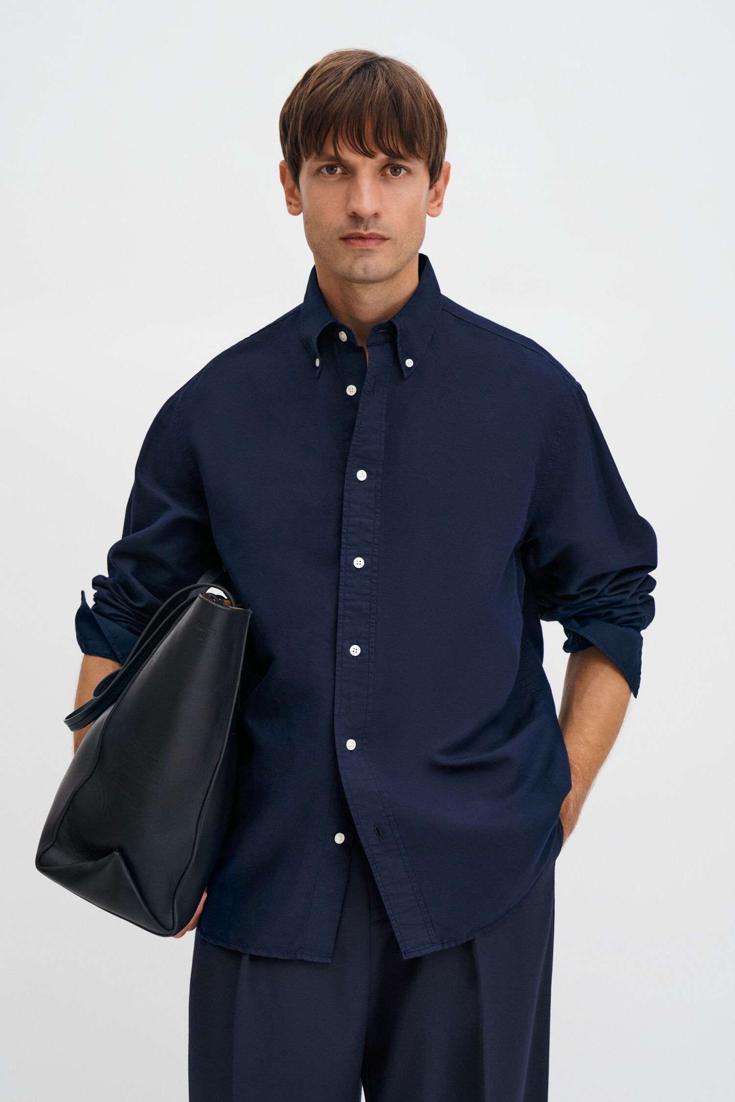 Relaxed Cotton Linen Shirt