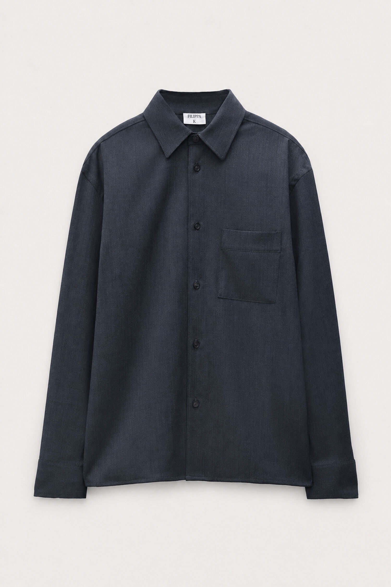 Boxy Wool Twill Shirt