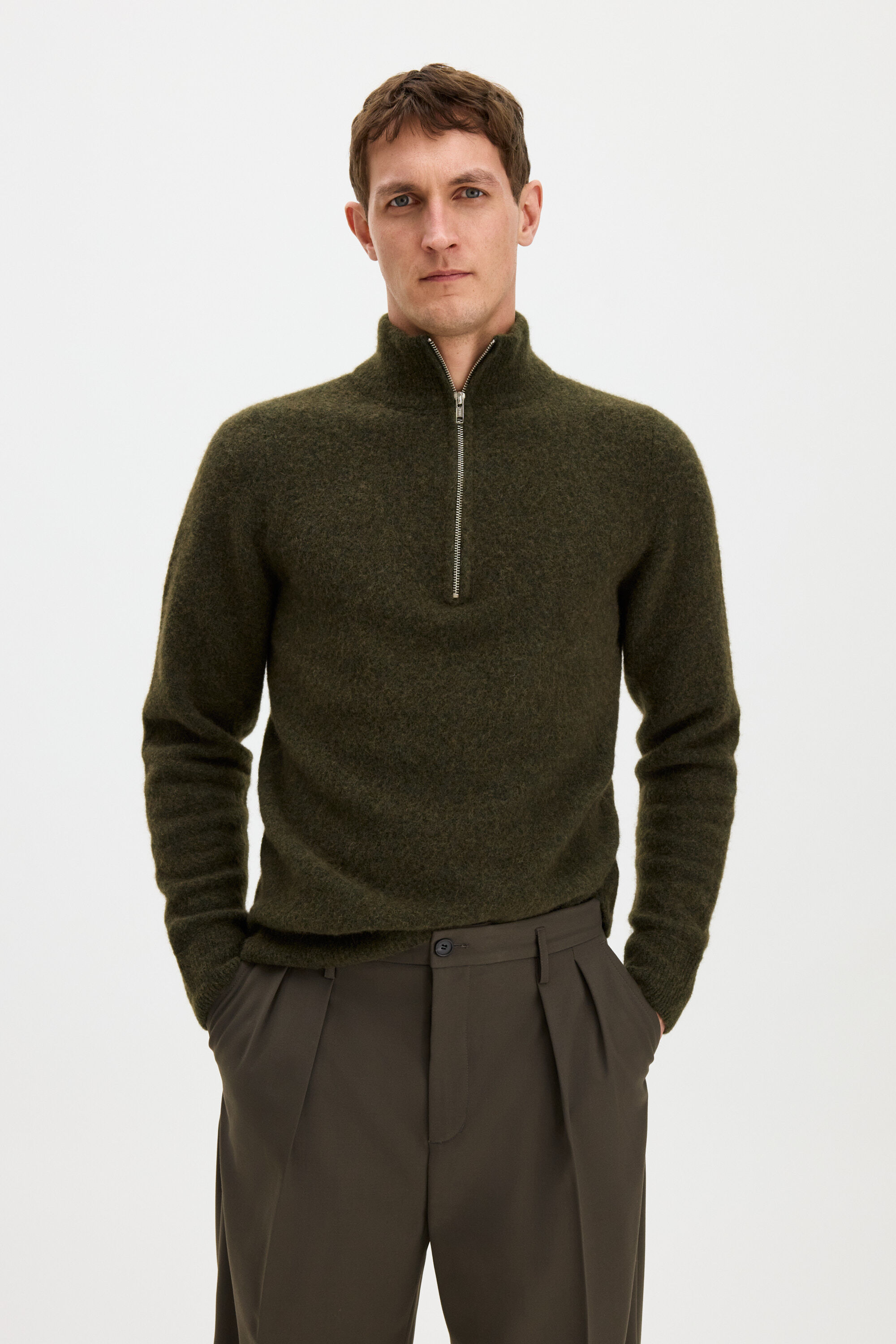 Andrew Yak Sweater - Forest Green | FILIPPA K