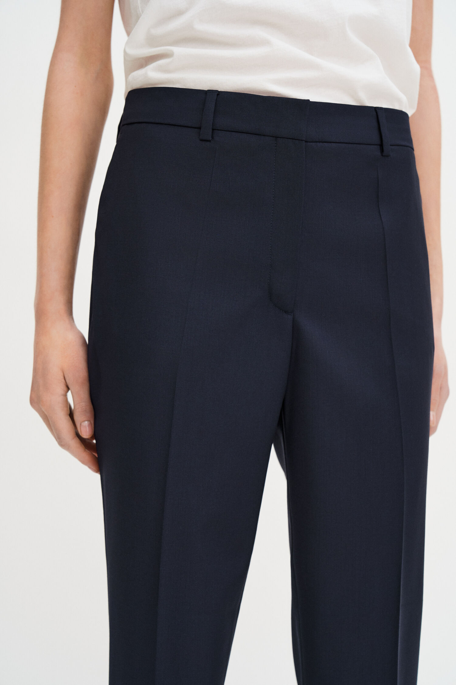 Emma Cropped Cool Wool Trouser