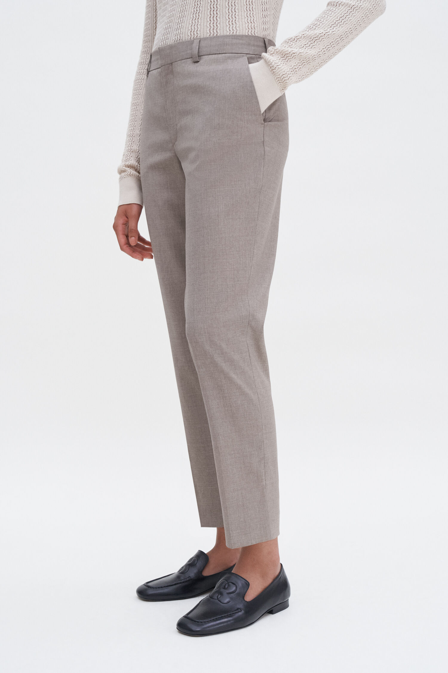 Emma Cropped Cool Wool Trouser