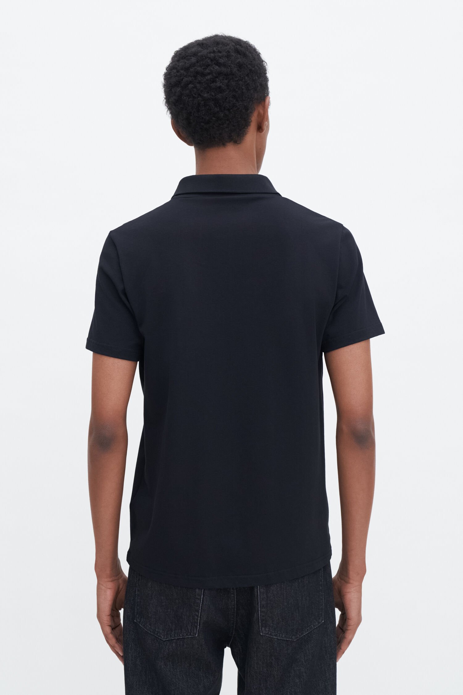 Stretch Cotton Polo T-Shirt