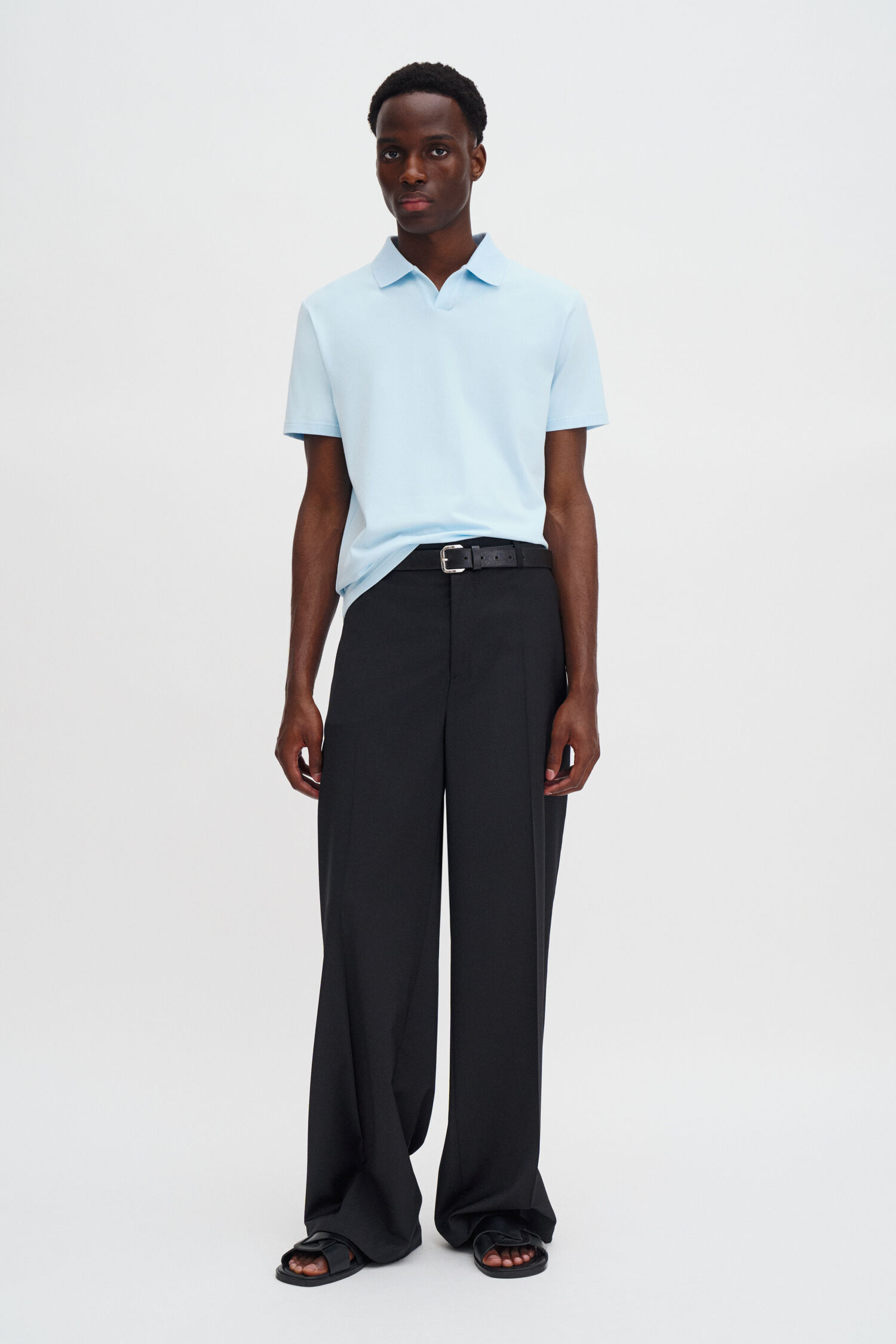 Stretch Cotton Polo T-Shirt